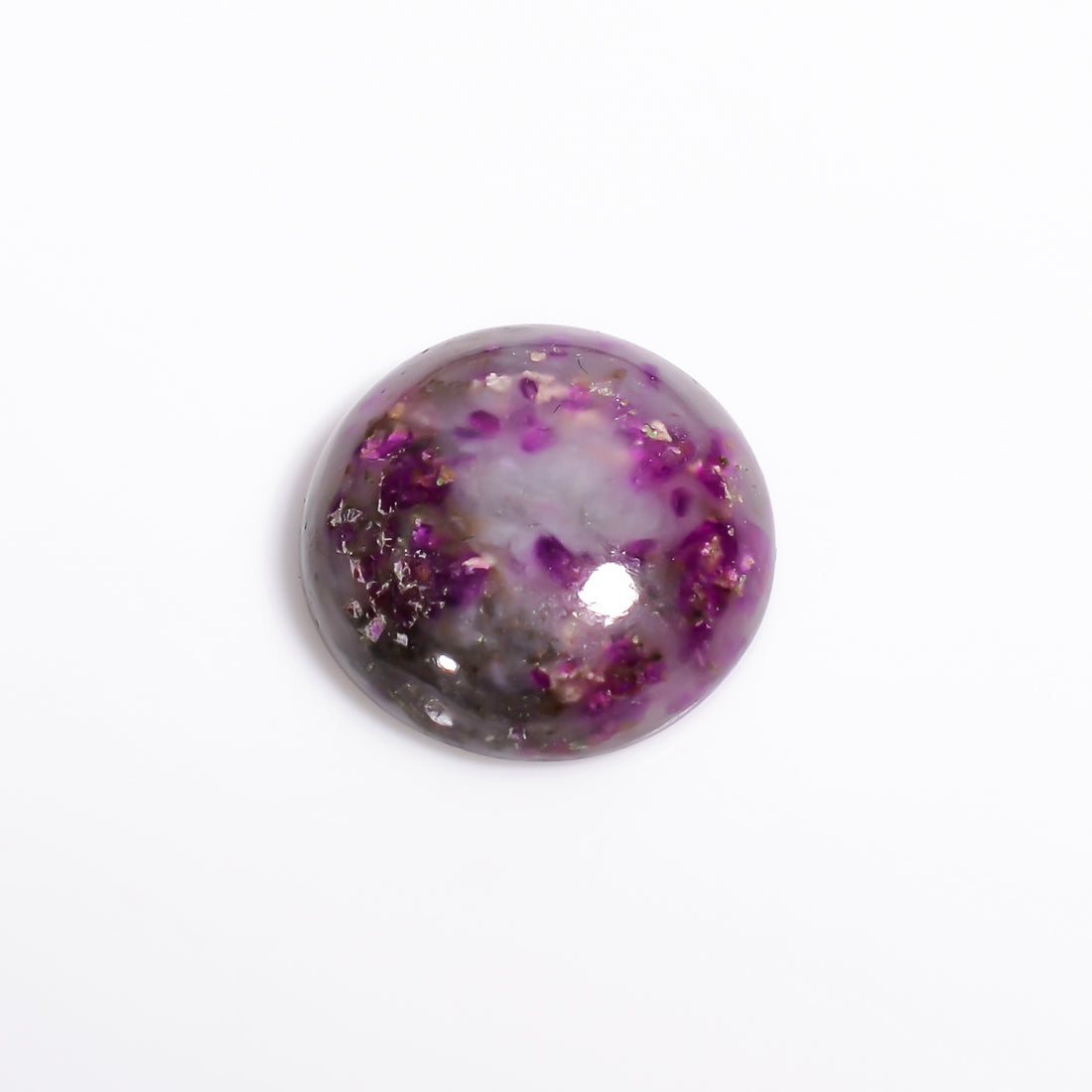 Sugilite Round Shape Cabochon Loose Gemstone For Making Jewelry 8 Ct. 14X14X5 mm Y-9094