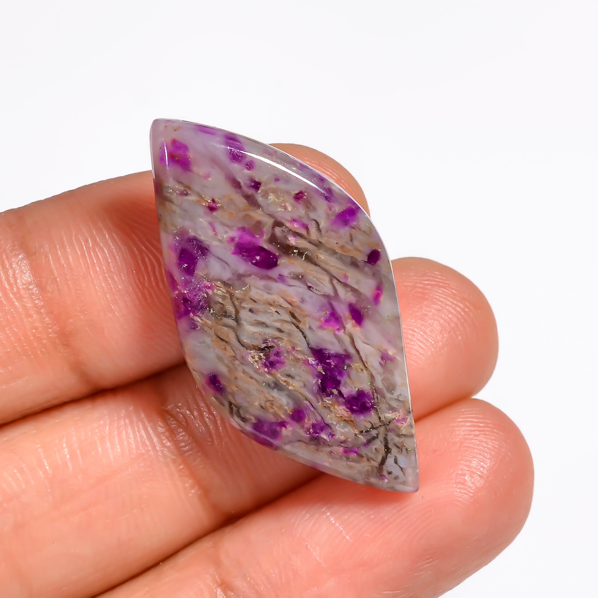 Sugilite Fancy Shape Cabochon Loose Gemstone For Making Jewelry 19 Ct. 29X15X5 mm Y-9096