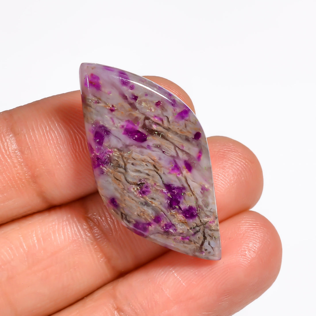 Sugilite Fancy Shape Cabochon Loose Gemstone For Making Jewelry 19 Ct. 29X15X5 mm Y-9096