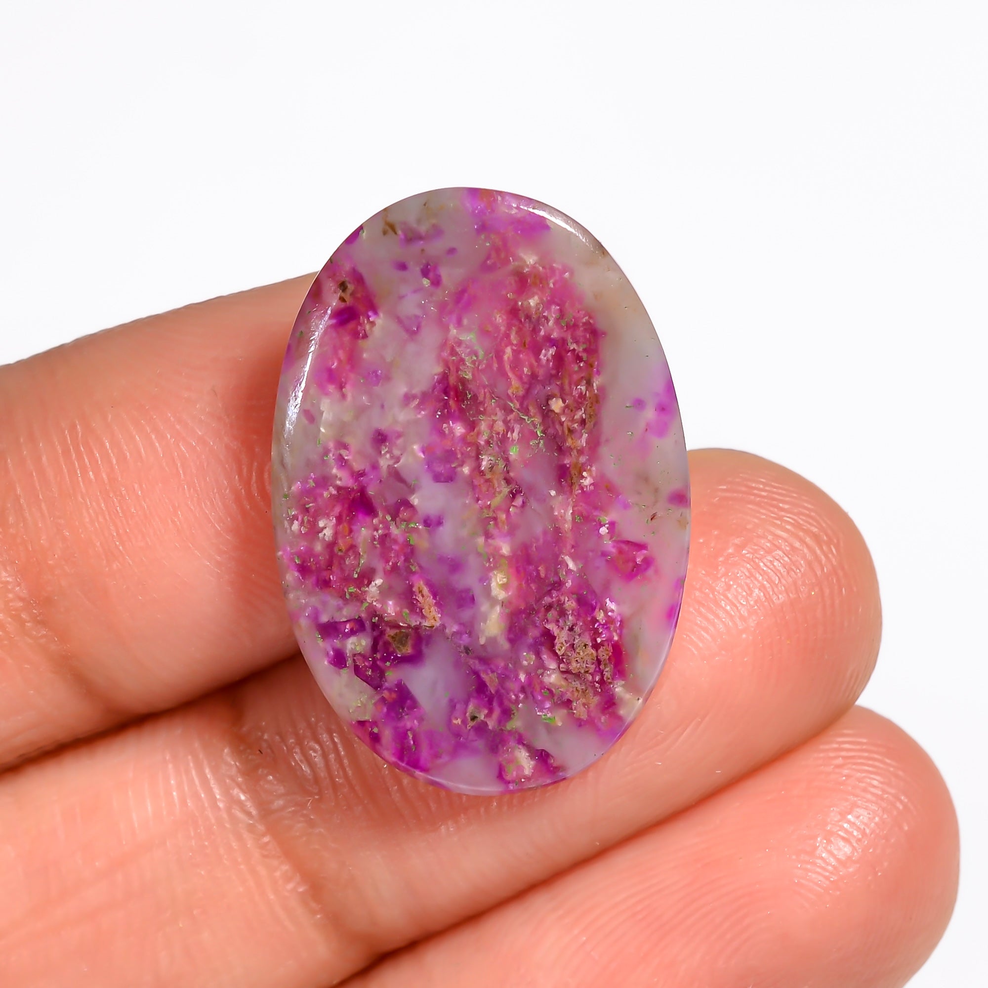 Sugilite Oval Shape Cabochon Loose Gemstone For Making Jewelry 8 Ct. 23X15X2 mm Y-9100