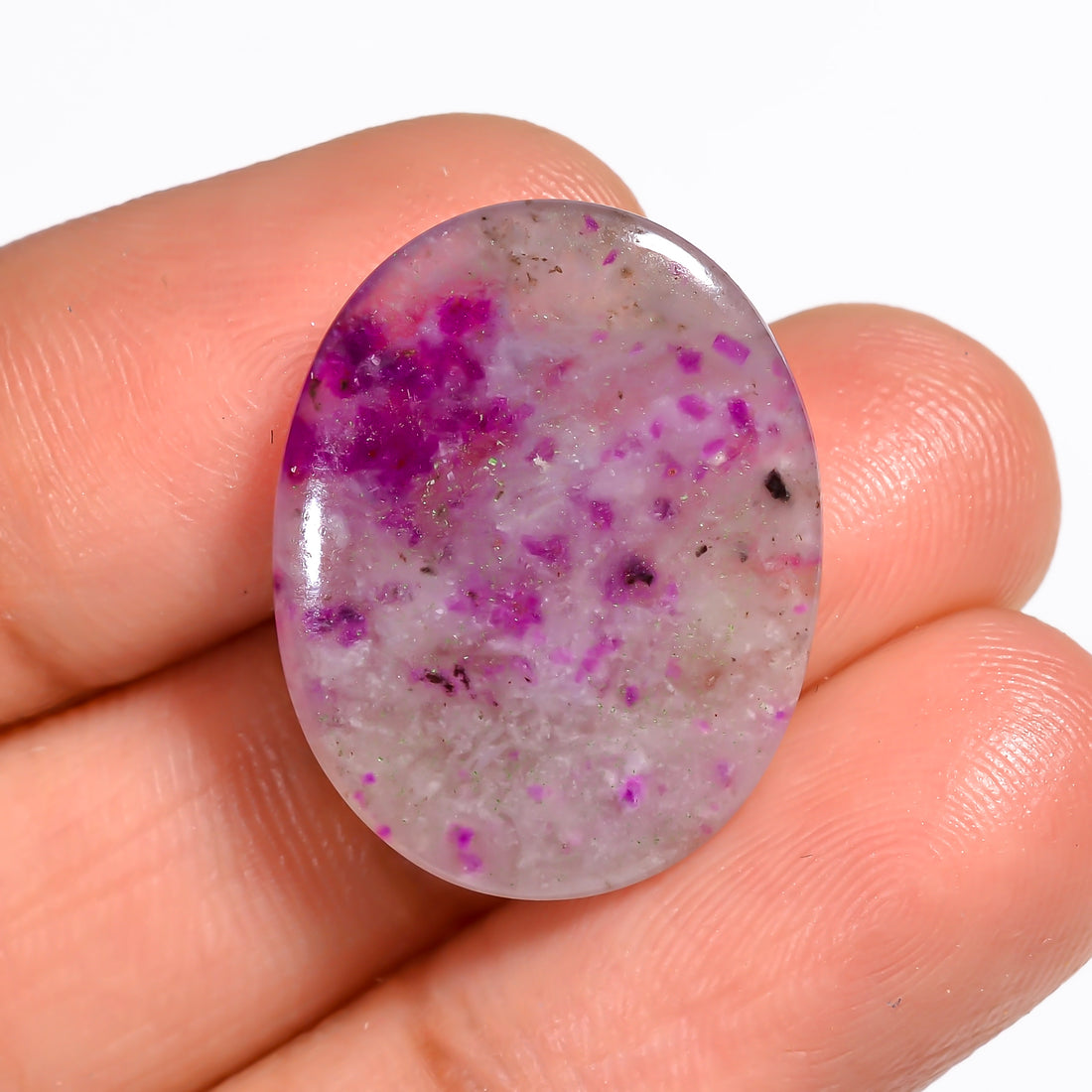 Sugilite Oval Shape Cabochon Loose Gemstone For Making Jewelry 11 Ct. 22X17X3 mm Y-9102