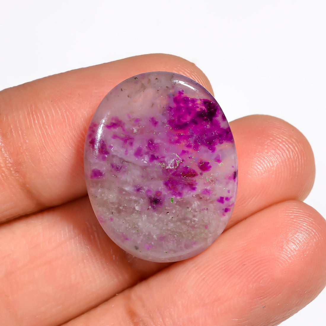Sugilite Oval Shape Cabochon Loose Gemstone For Making Jewelry 11 Ct. 22X17X3 mm Y-9102