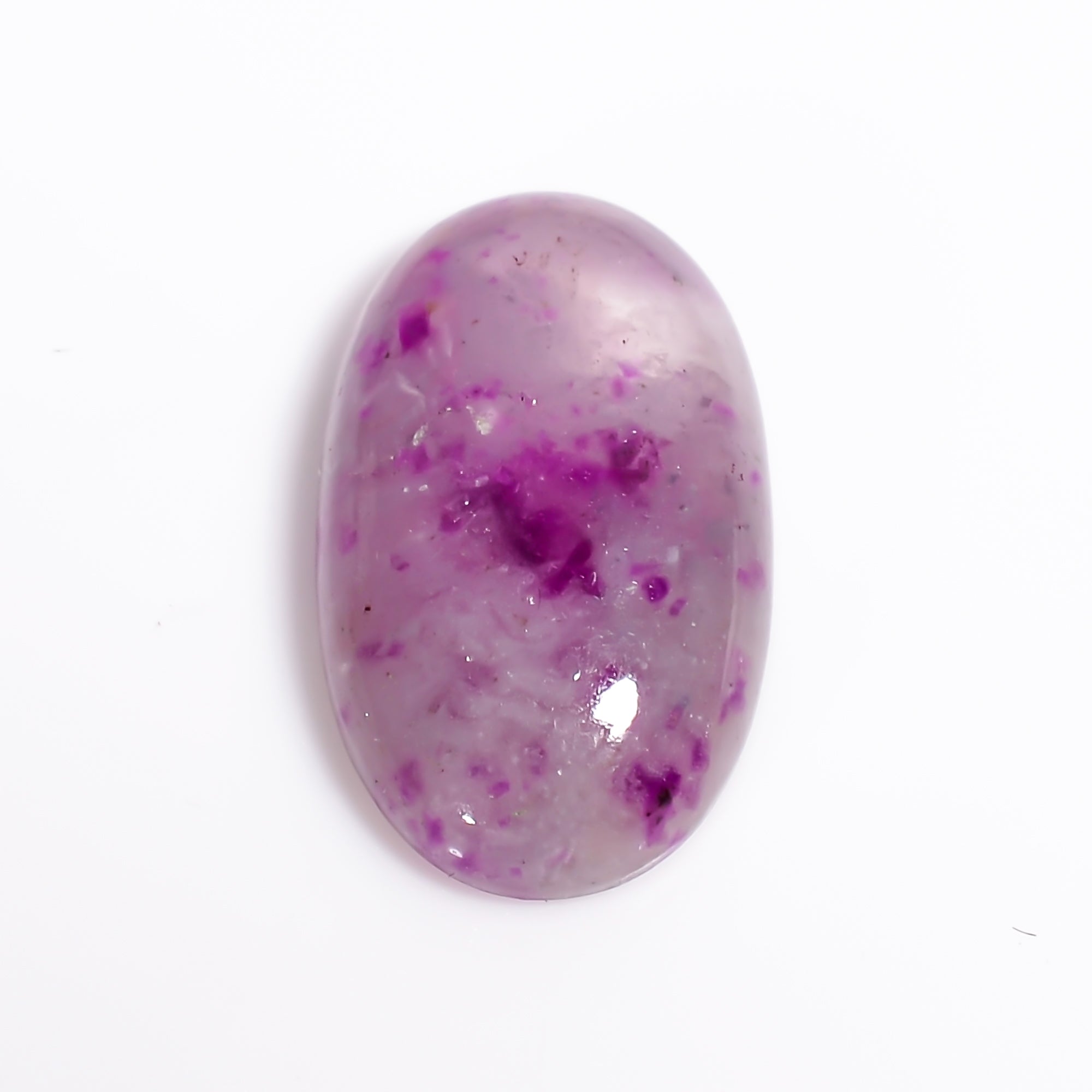Sugilite Oval Shape Cabochon Loose Gemstone For Making Jewelry 6.5 Ct. 17X10X5 mm Y-9105