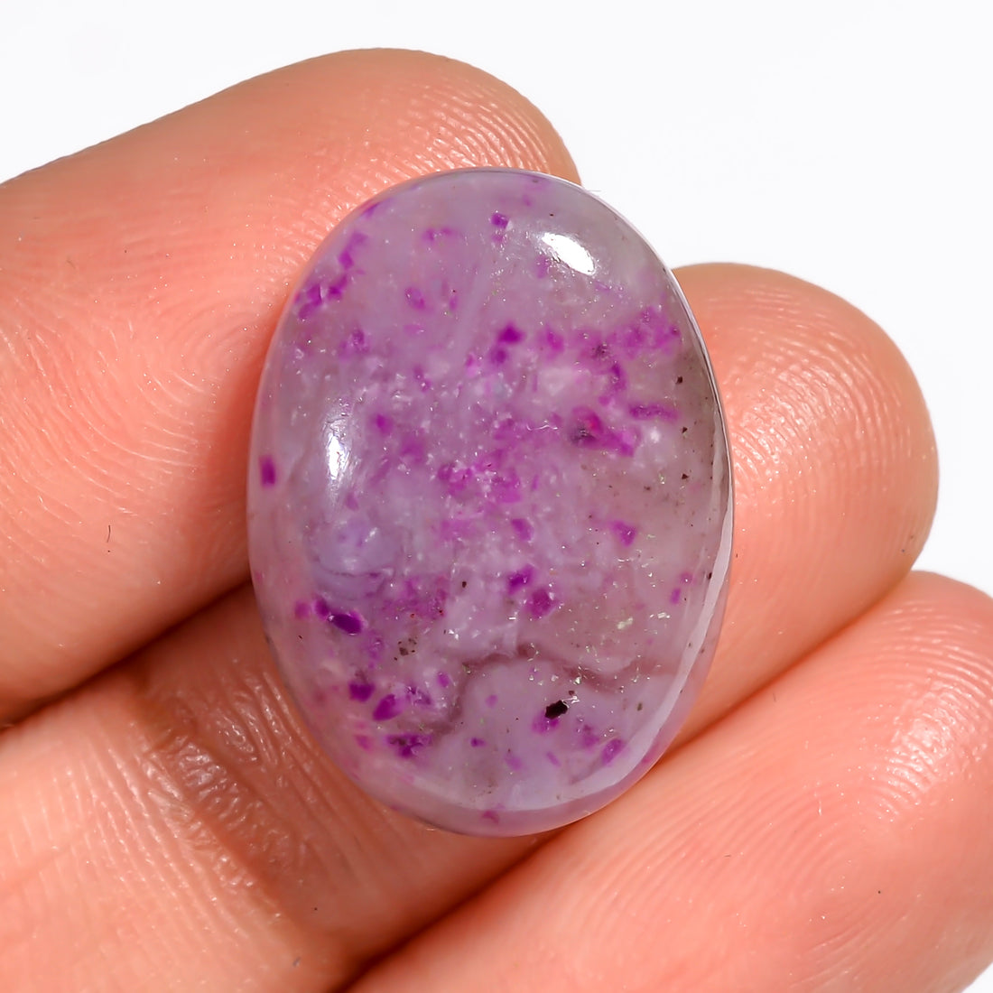 Sugilite Oval Shape Cabochon Loose Gemstone For Making Jewelry 13 Ct. 20X14X5 mm Y-9107