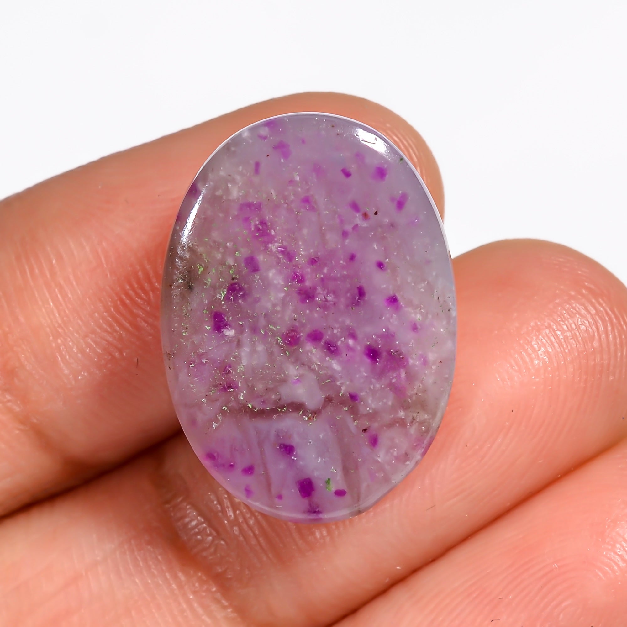 Sugilite Oval Shape Cabochon Loose Gemstone For Making Jewelry 13 Ct. 20X14X5 mm Y-9107
