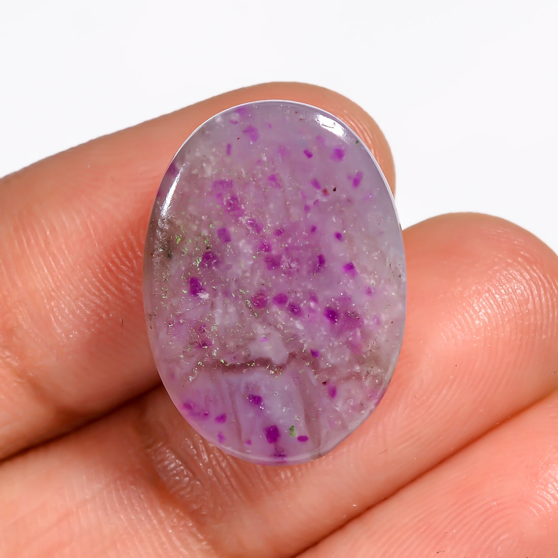 Sugilite Oval Shape Cabochon Loose Gemstone For Making Jewelry 13 Ct. 20X14X5 mm Y-9107