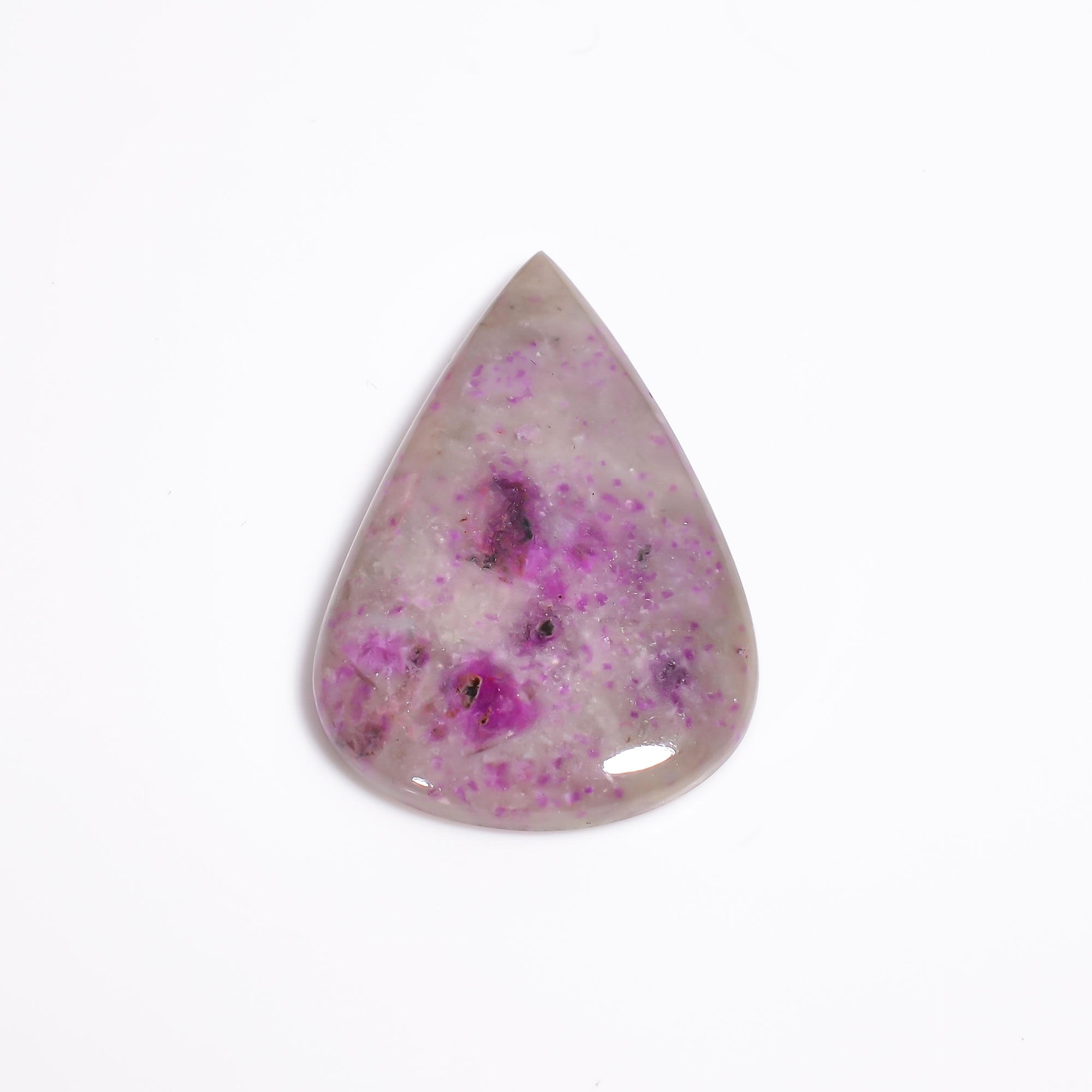 Sugilite Pear Shape Cabochon Loose Gemstone For Making Jewelry 33 Ct. 37X24X5 mm Y-9108