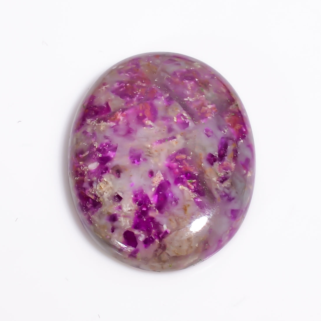 Sugilite Oval Shape Cabochon Loose Gemstone For Making Jewelry 19.5 Ct. 25X19X5 mm Y-9109