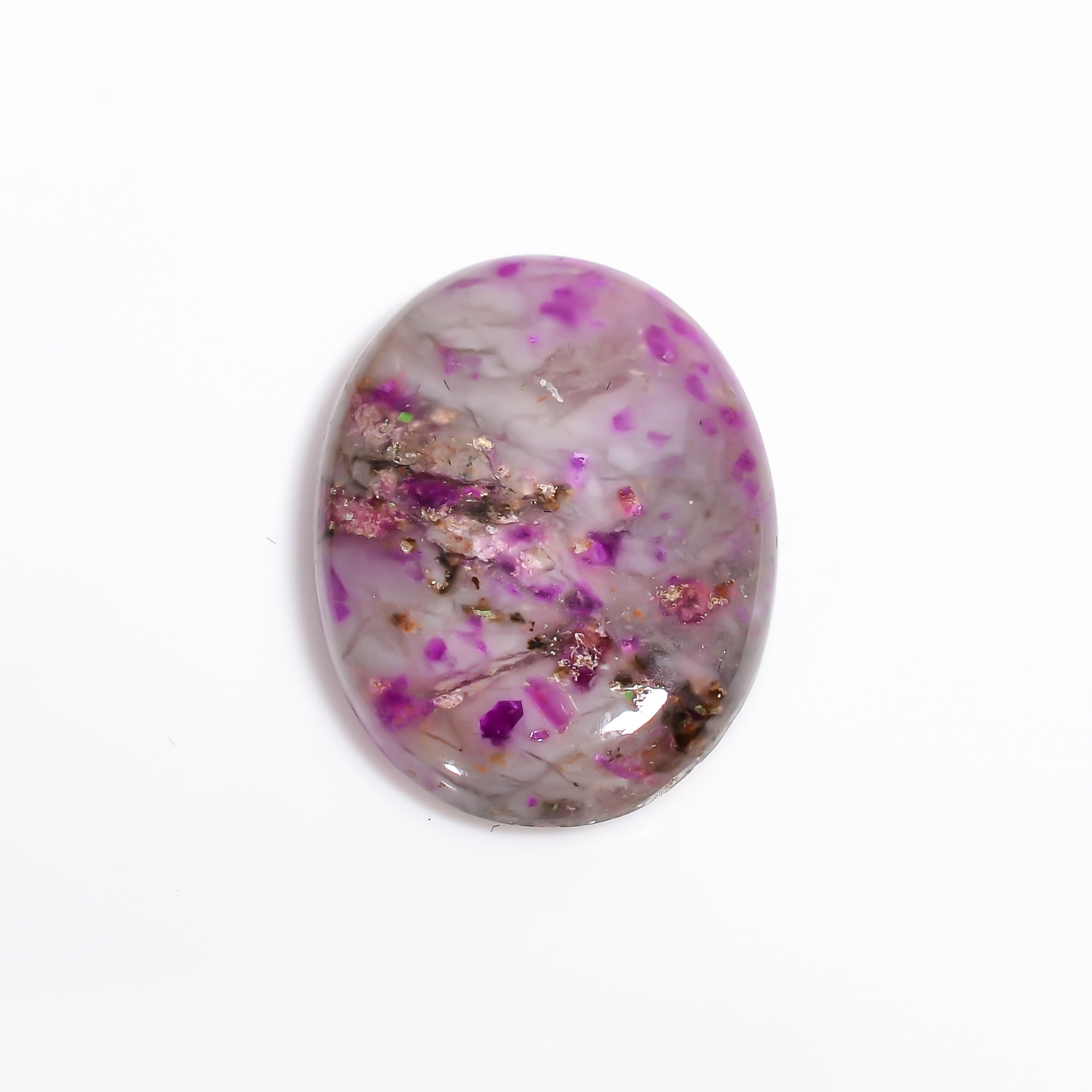 Sugilite Oval Shape Cabochon Loose Gemstone For Making Jewelry 15 Ct. 23X17X4 mm Y-9111