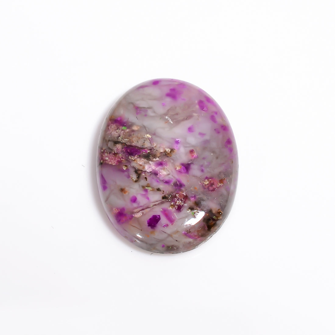 Sugilite Oval Shape Cabochon Loose Gemstone For Making Jewelry 15 Ct. 23X17X4 mm Y-9111