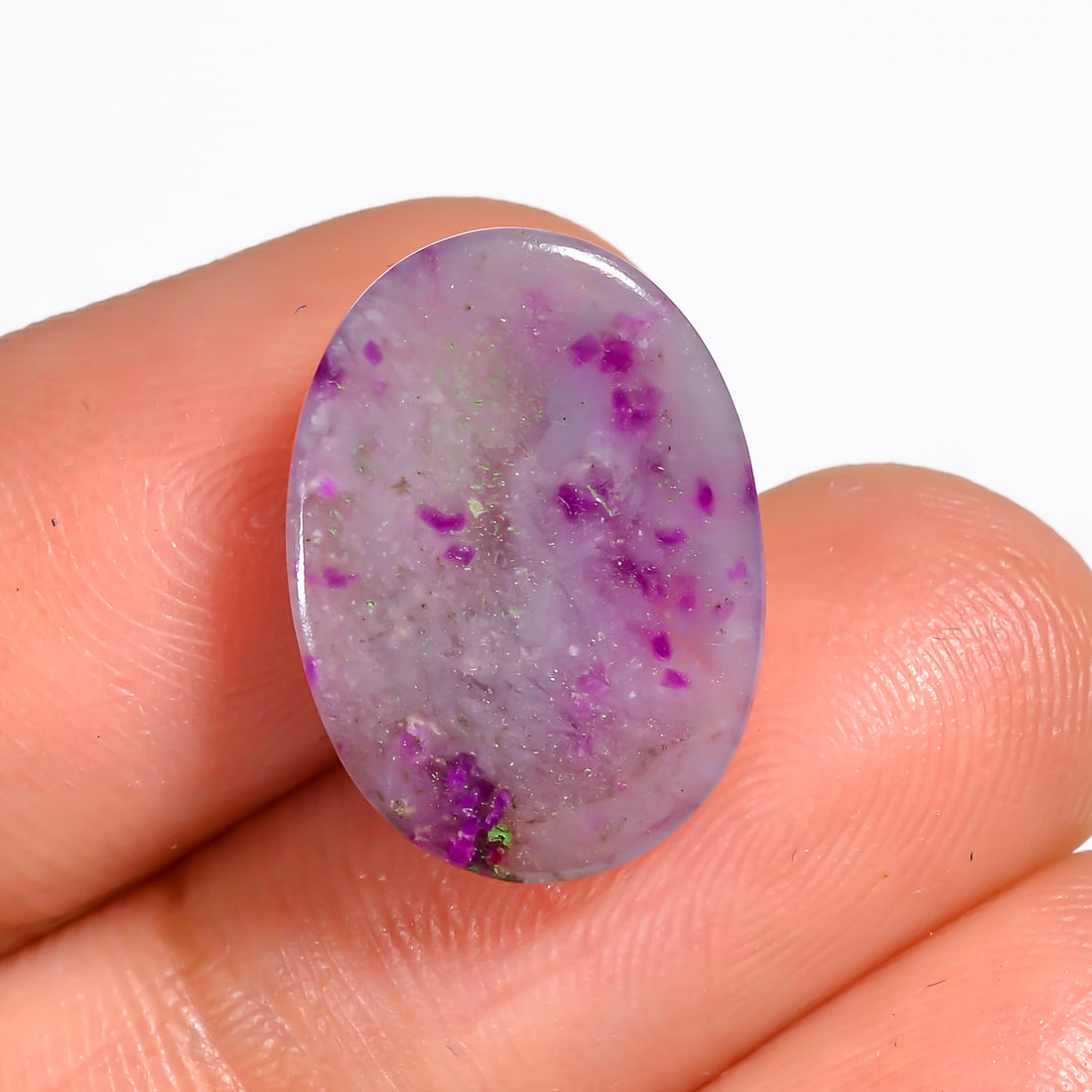 Sugilite Oval Shape Cabochon Loose Gemstone For Making Jewelry 6.5 Ct. 16X11X4 mm Y-9112