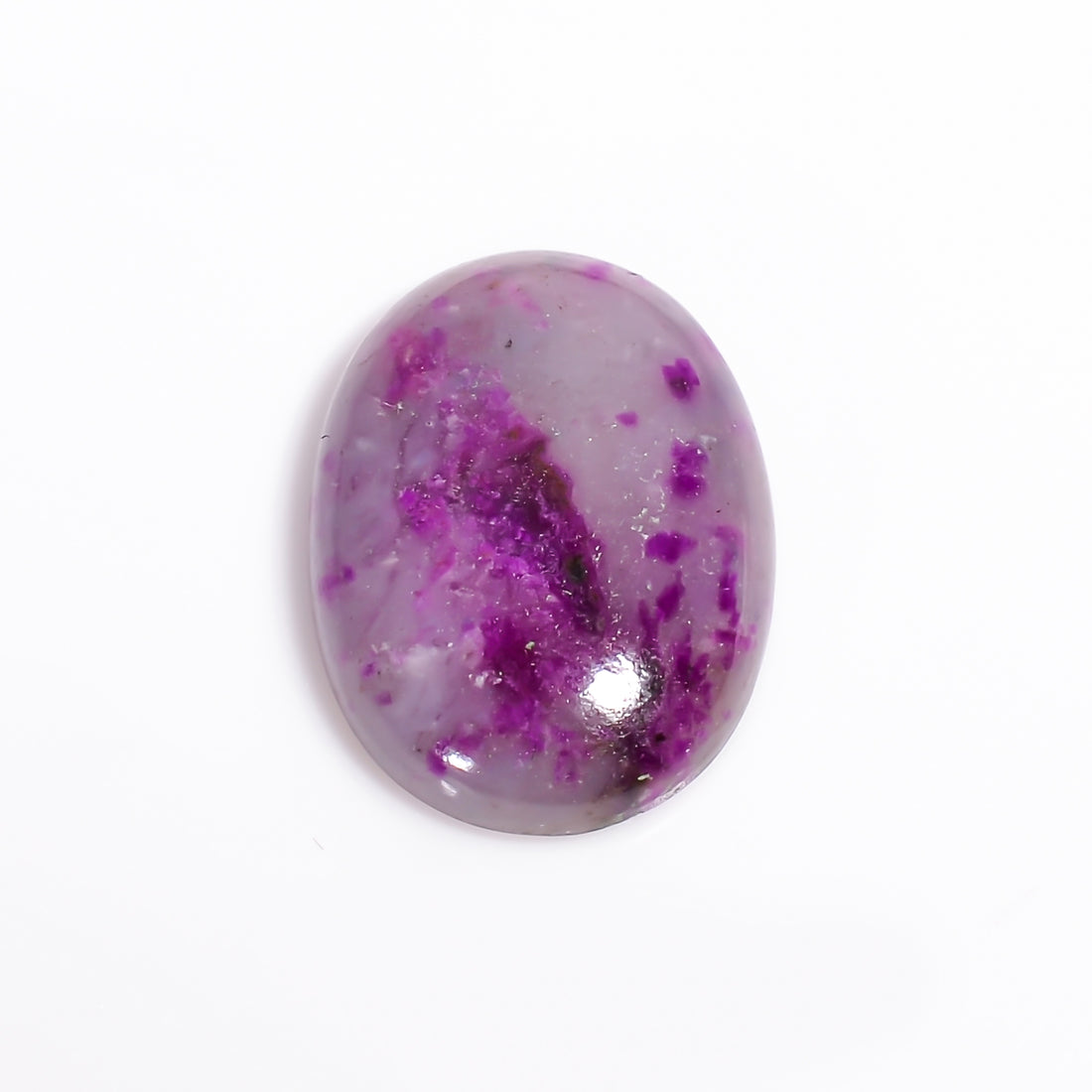 Sugilite Oval Shape Cabochon Loose Gemstone For Making Jewelry 6.5 Ct. 16X11X4 mm Y-9112