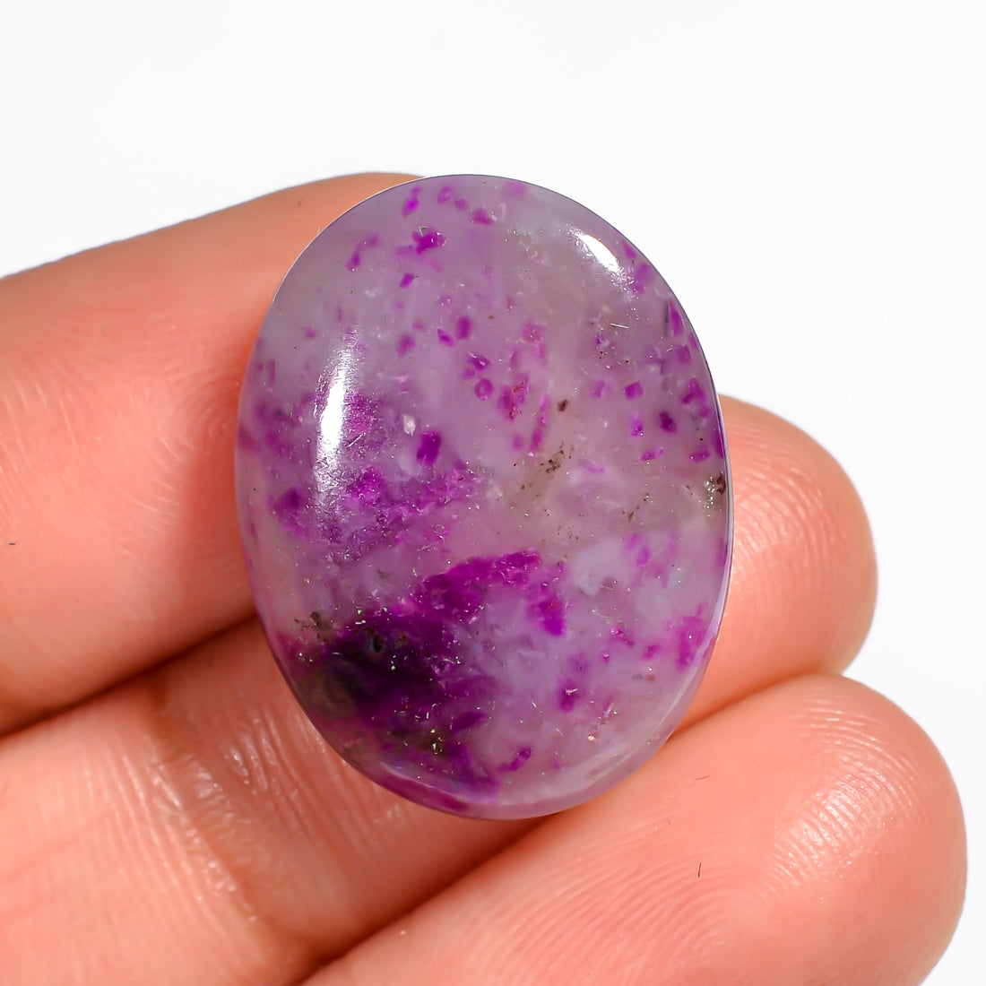 Sugilite Oval Shape Cabochon Loose Gemstone For Making Jewelry 16.5 Ct. 21X16X5 mm Y-9113