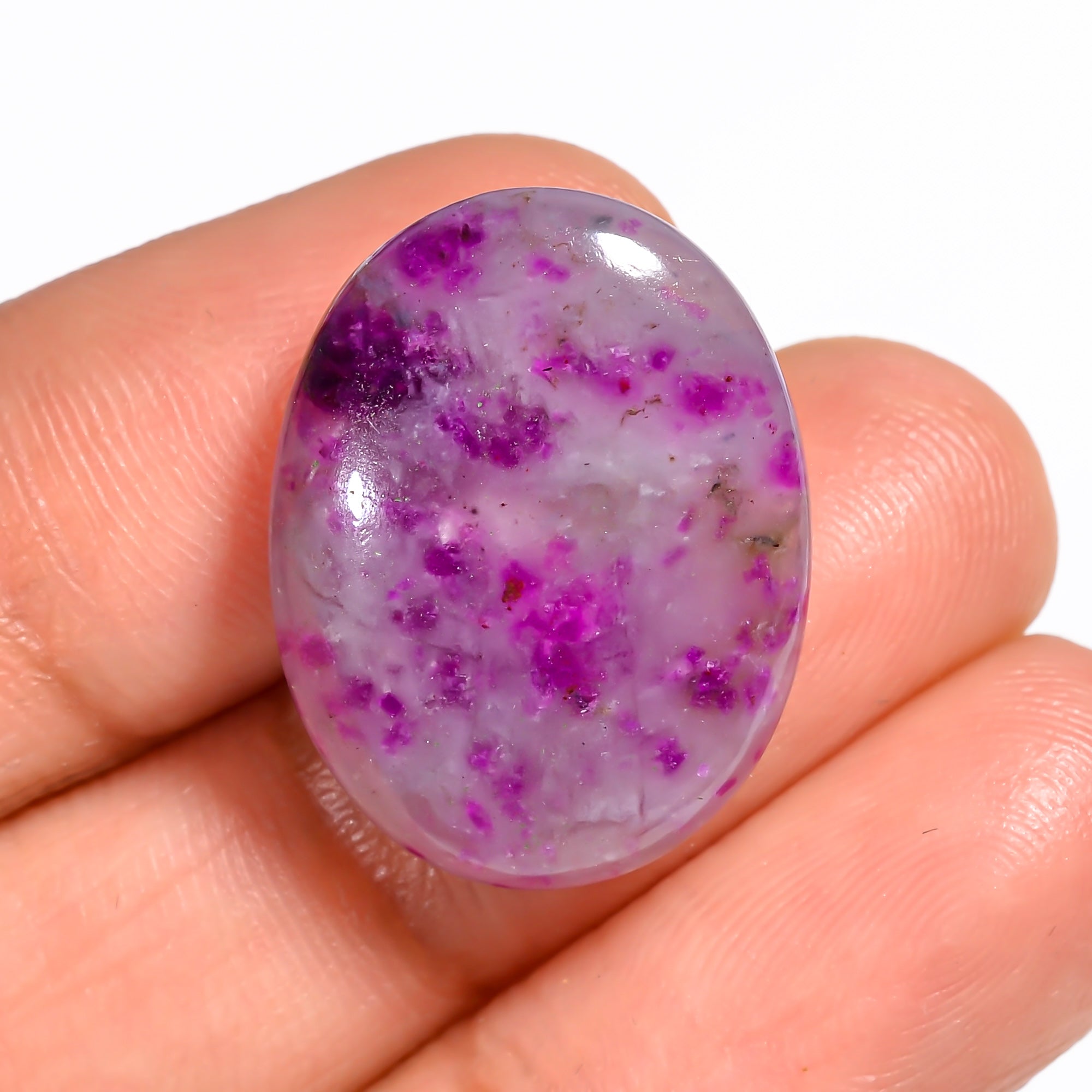 Sugilite Oval Shape Cabochon Loose Gemstone For Making Jewelry 16.5 Ct. 21X16X5 mm Y-9113