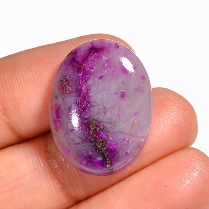 Sugilite Oval Shape Cabochon Loose Gemstone For Making Jewelry 15.5 Ct. 22X17X5 mm Y-9114