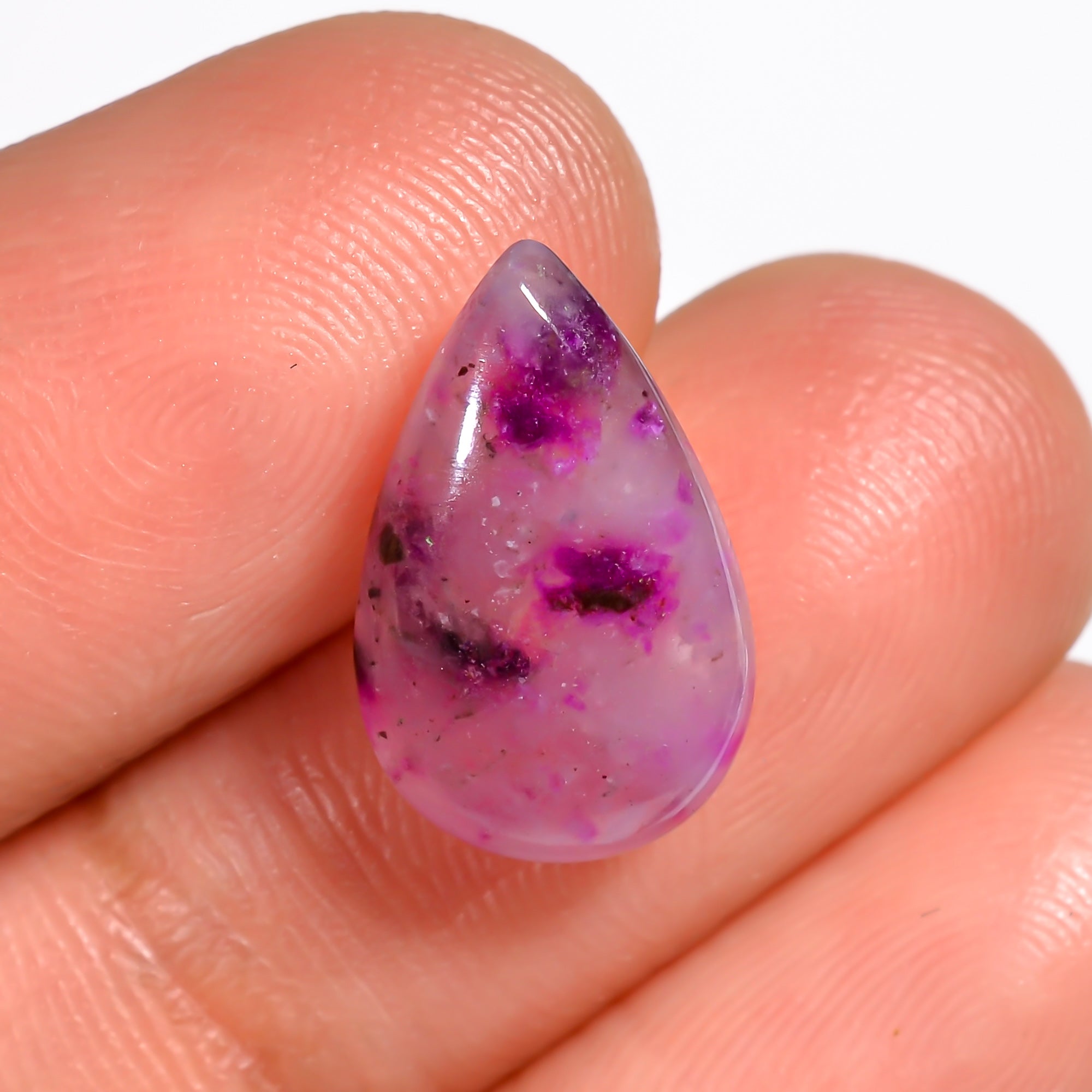 Sugilite Pear Shape Cabochon Loose Gemstone For Making Jewelry 4.5 Ct. 15X9X4 mm Y-9115