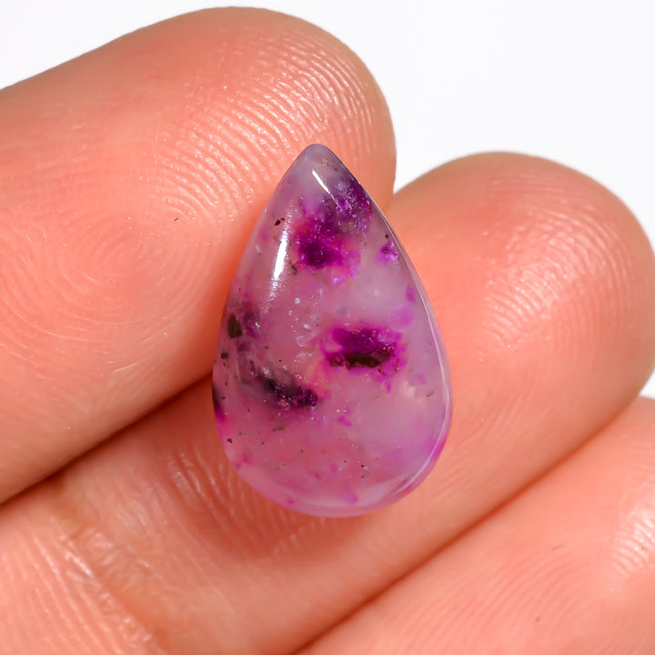 Sugilite Pear Shape Cabochon Loose Gemstone For Making Jewelry 4.5 Ct. 15X9X4 mm Y-9115