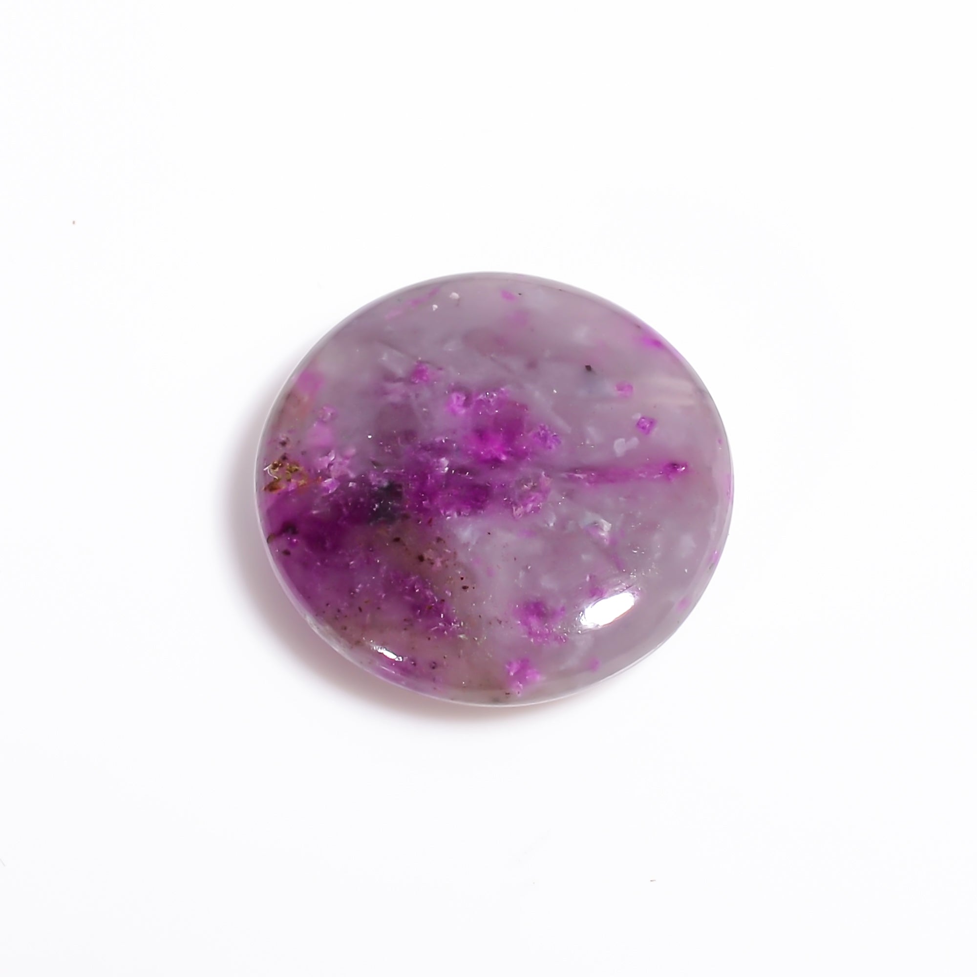 Sugilite Round Shape Cabochon Loose Gemstone For Making Jewelry 9.5 Ct. 16X16X4 mm Y-9117