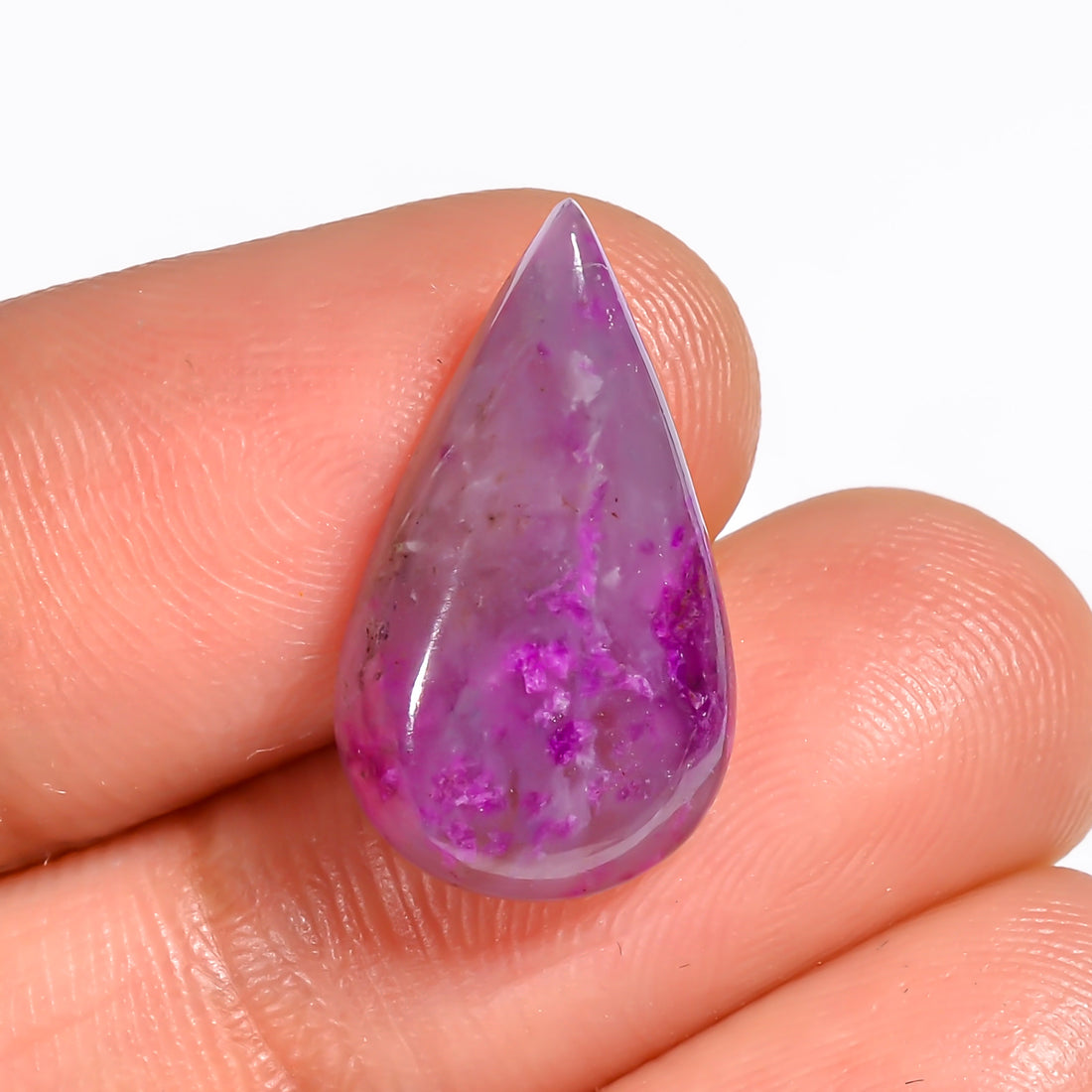 Sugilite Pear Shape Cabochon Loose Gemstone For Making Jewelry 6 Ct. 18X10X4 mm Y-9118