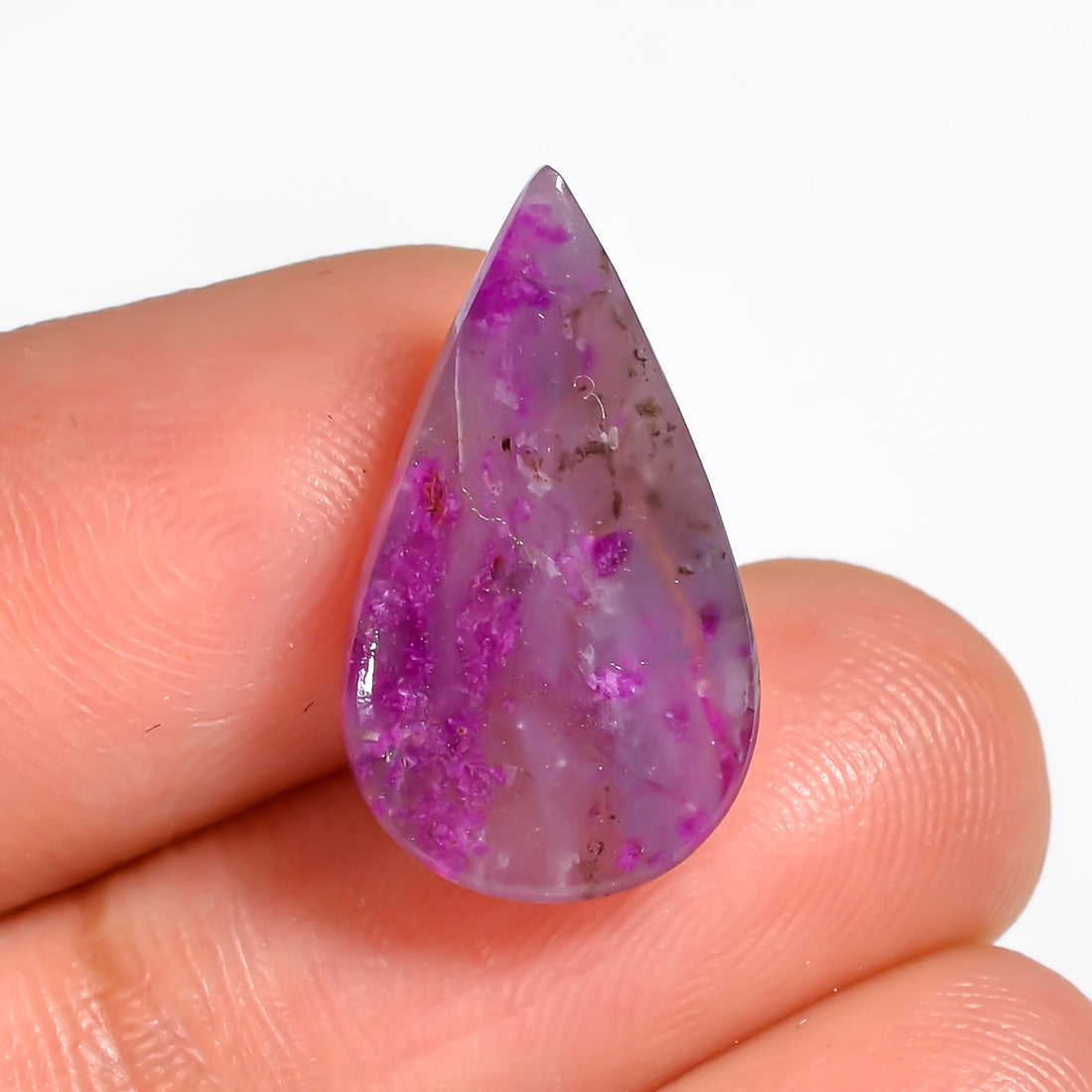 Sugilite Pear Shape Cabochon Loose Gemstone For Making Jewelry 6 Ct. 18X10X4 mm Y-9118