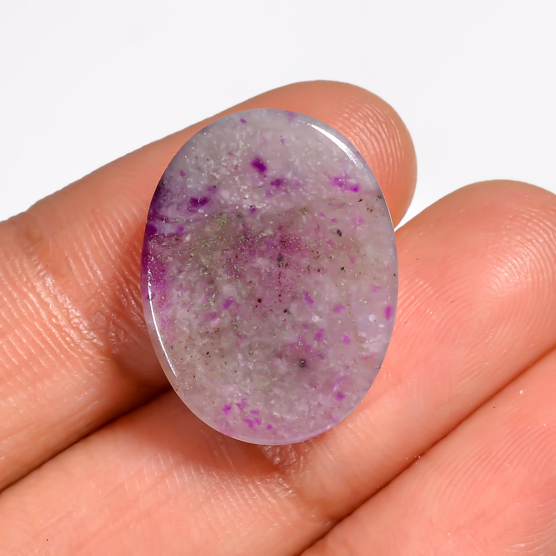 Sugilite Oval Shape Cabochon Loose Gemstone For Making Jewelry 12.5 Ct. 20X15X5 mm Y-9121