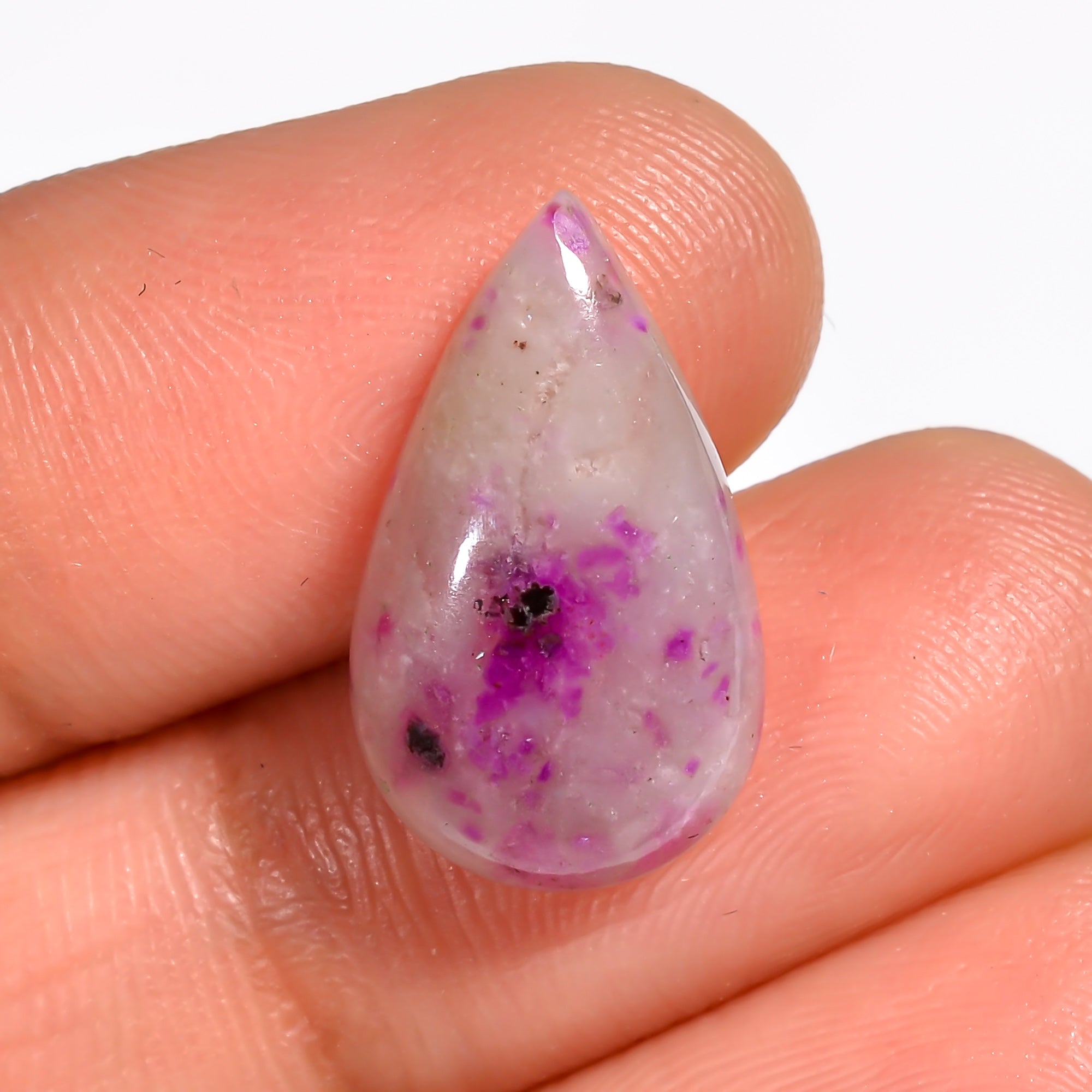 Sugilite Pear Shape Cabochon Loose Gemstone For Making Jewelry 5 Ct. 18X10X4 mm Y-9122