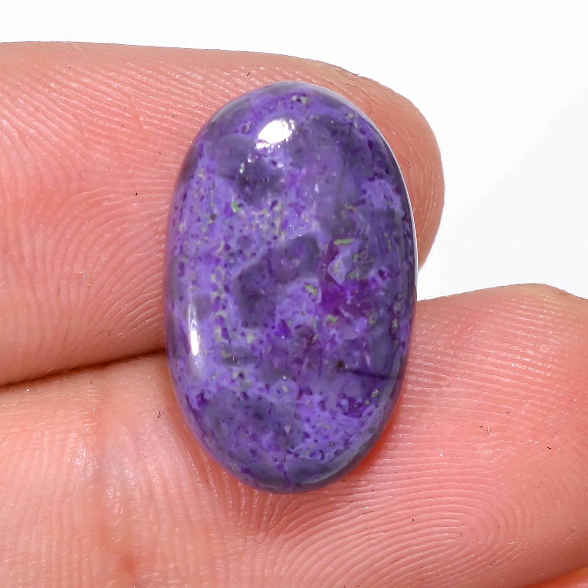 Sugilite Oval Shape Cabochon Loose Gemstone For Making Jewelry 8.5 Ct. 18X11X4 mm Y-9294