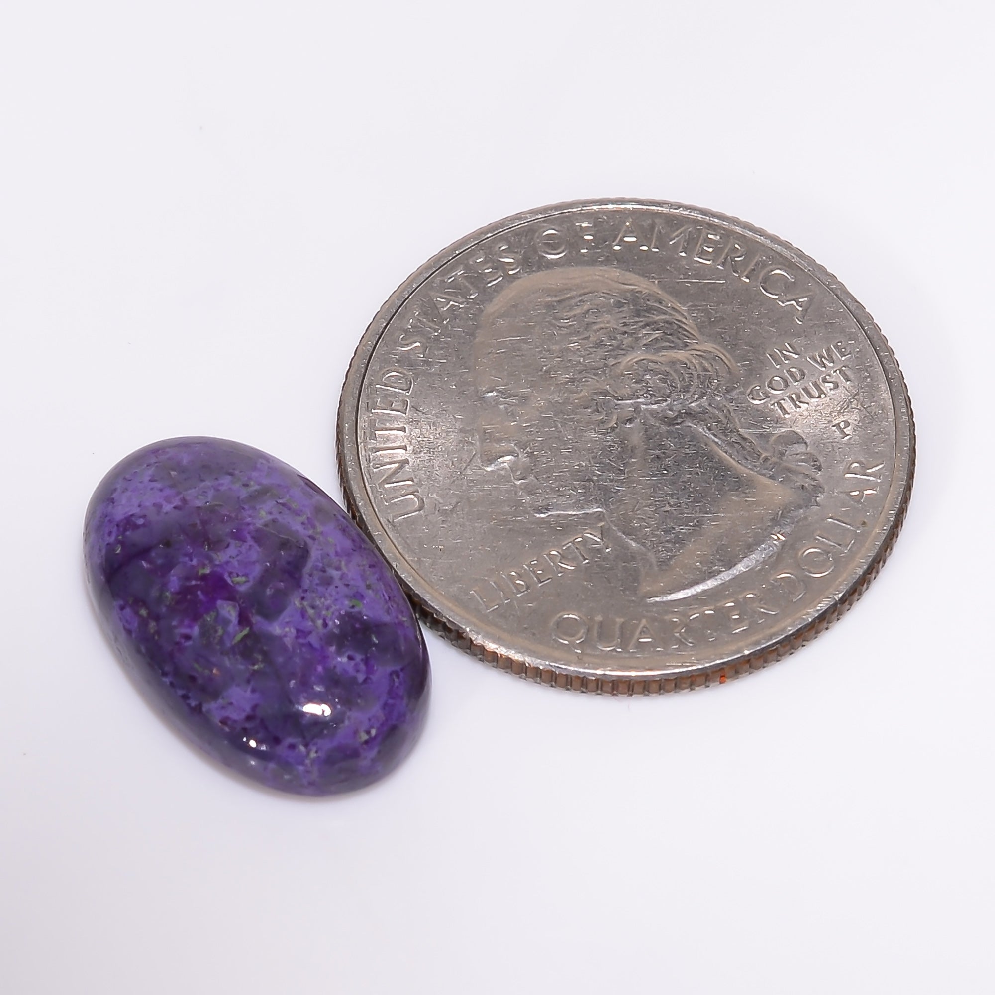 Sugilite Oval Shape Cabochon Loose Gemstone For Making Jewelry 8.5 Ct. 18X11X4 mm Y-9294
