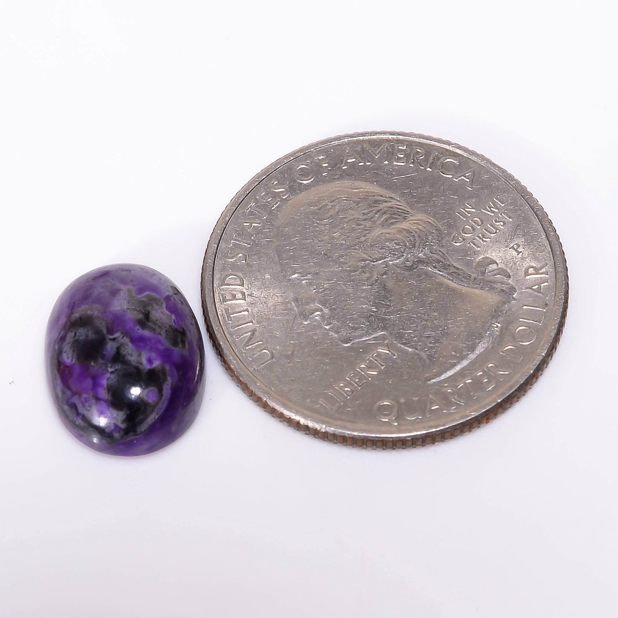 Sugilite Oval Shape Cabochon Loose Gemstone For Making Jewelry 6 Ct. 14X10X5 mm Y-9296