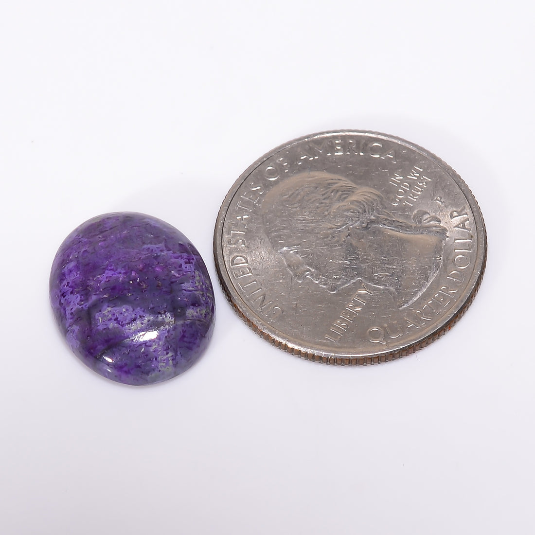 Sugilite Oval Shape Cabochon Loose Gemstone For Making Jewelry 10.5 Ct. 17X14X5 mm Y-9298