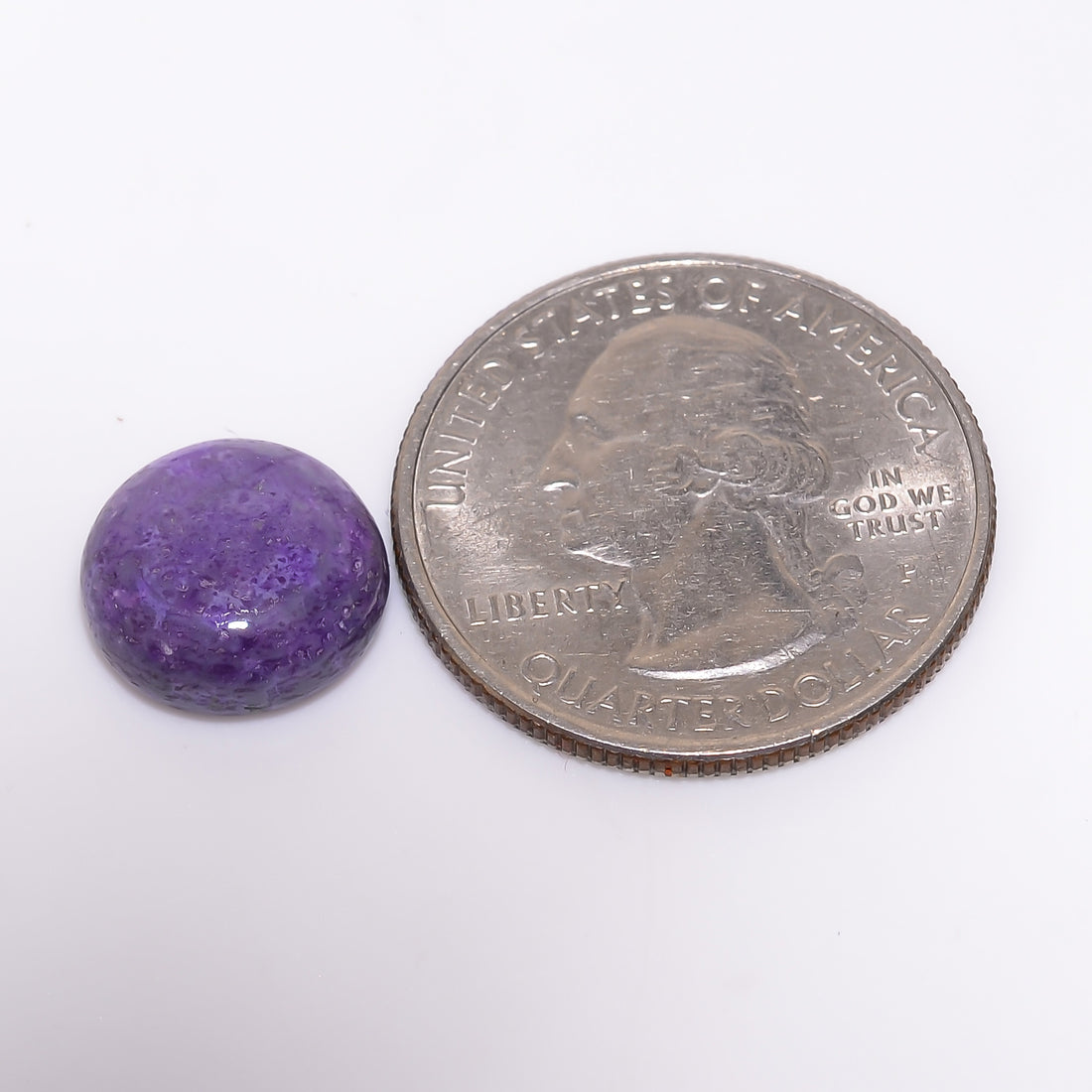 Sugilite Round Shape Cabochon Loose Gemstone For Making Jewelry 6 Ct. 12X12X5 mm Y-9299