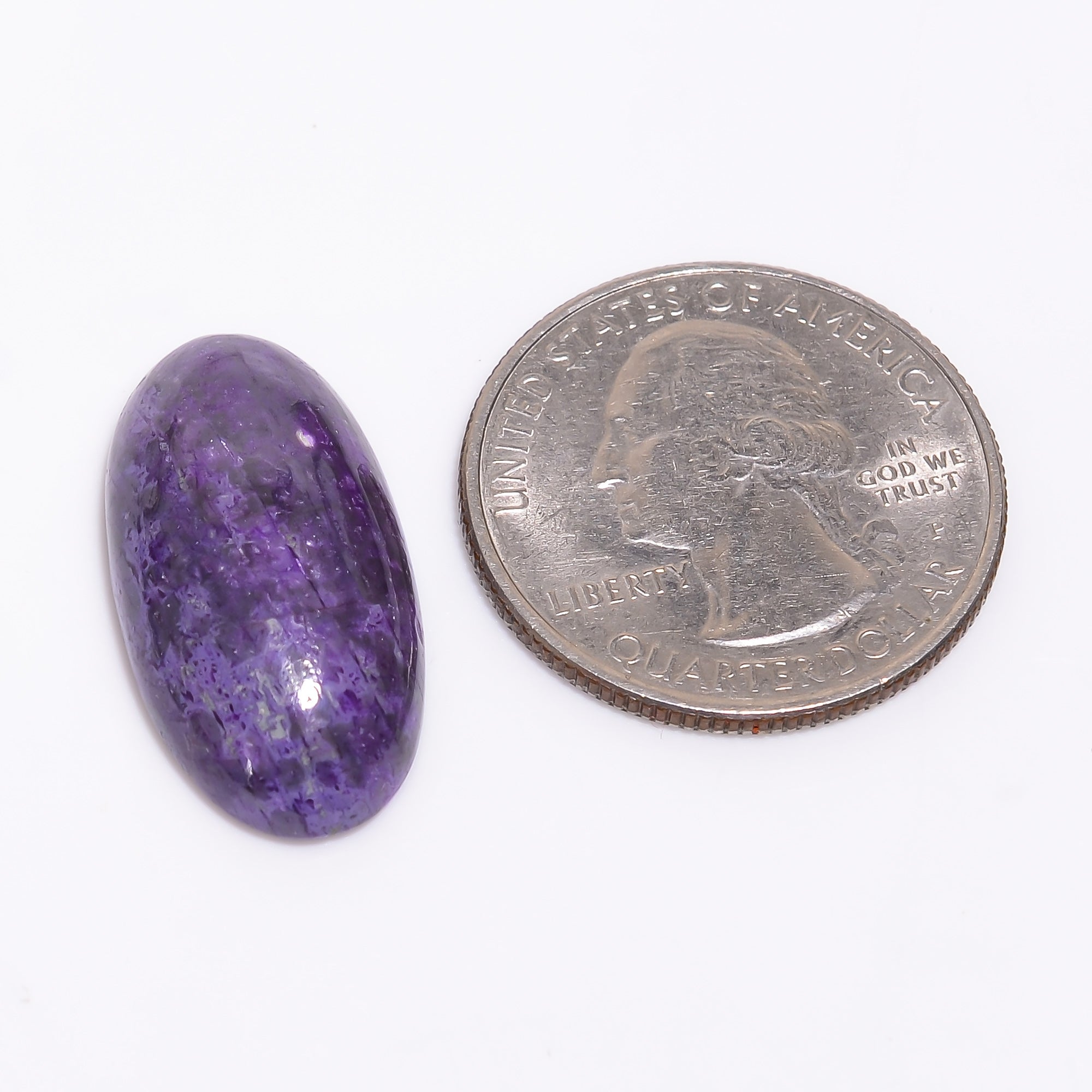 Sugilite Oval Shape Cabochon Loose Gemstone For Making Jewelry 17 Ct. 25X13X6 mm Y-9301