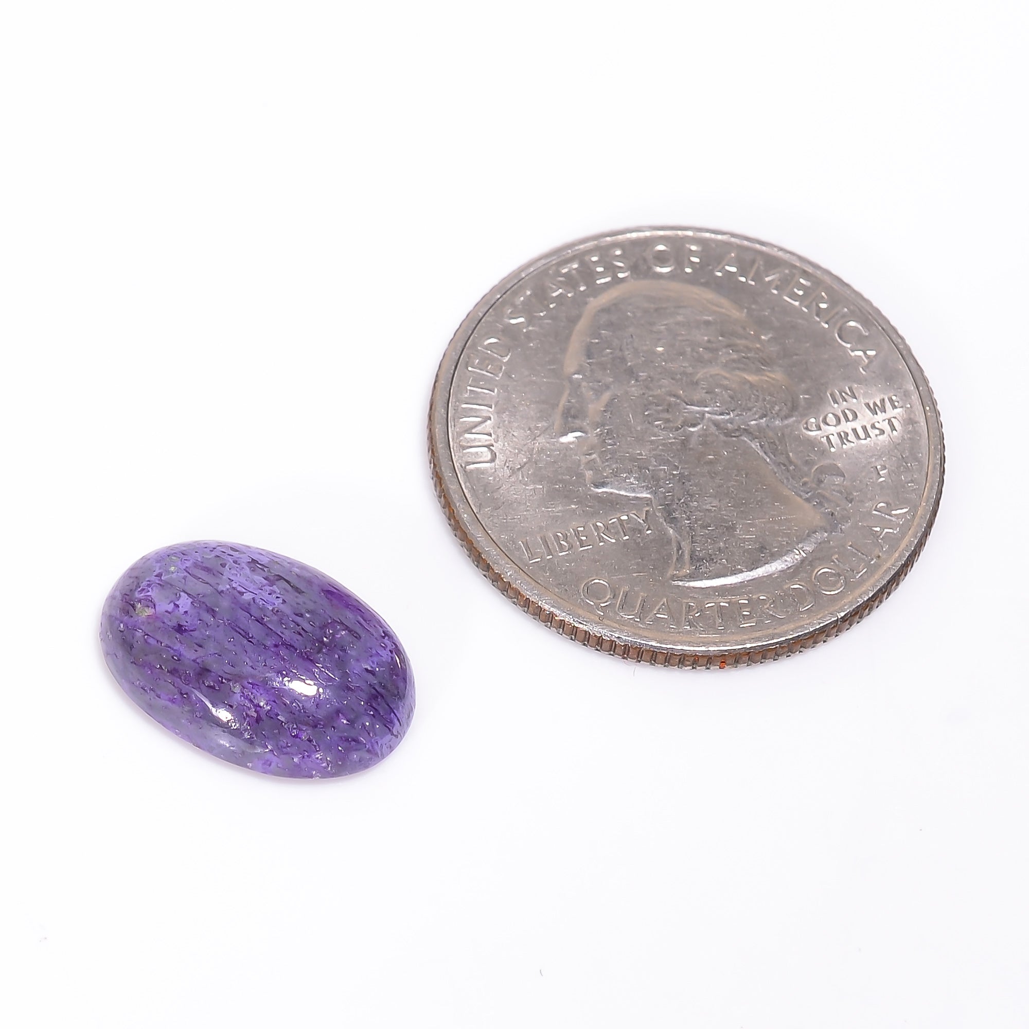 Sugilite Oval Shape Cabochon Loose Gemstone For Making Jewelry 5.5 Ct. 15X10X4 mm Y-9303