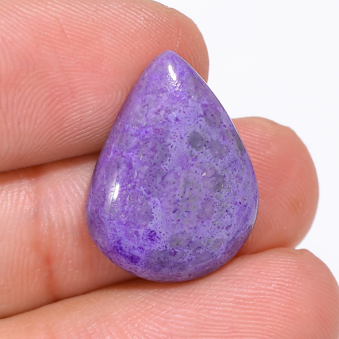 Sugilite Pear Shape Cabochon Loose Gemstone For Making Jewelry 10 Ct. 19X14X5 mm Y-9305