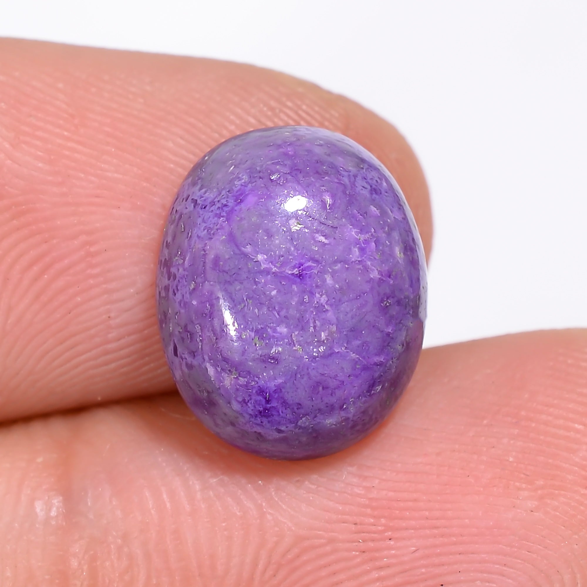 Sugilite Oval Shape Cabochon Loose Gemstone For Making Jewelry 5.5 Ct. 12X10X5 mm Y-9307