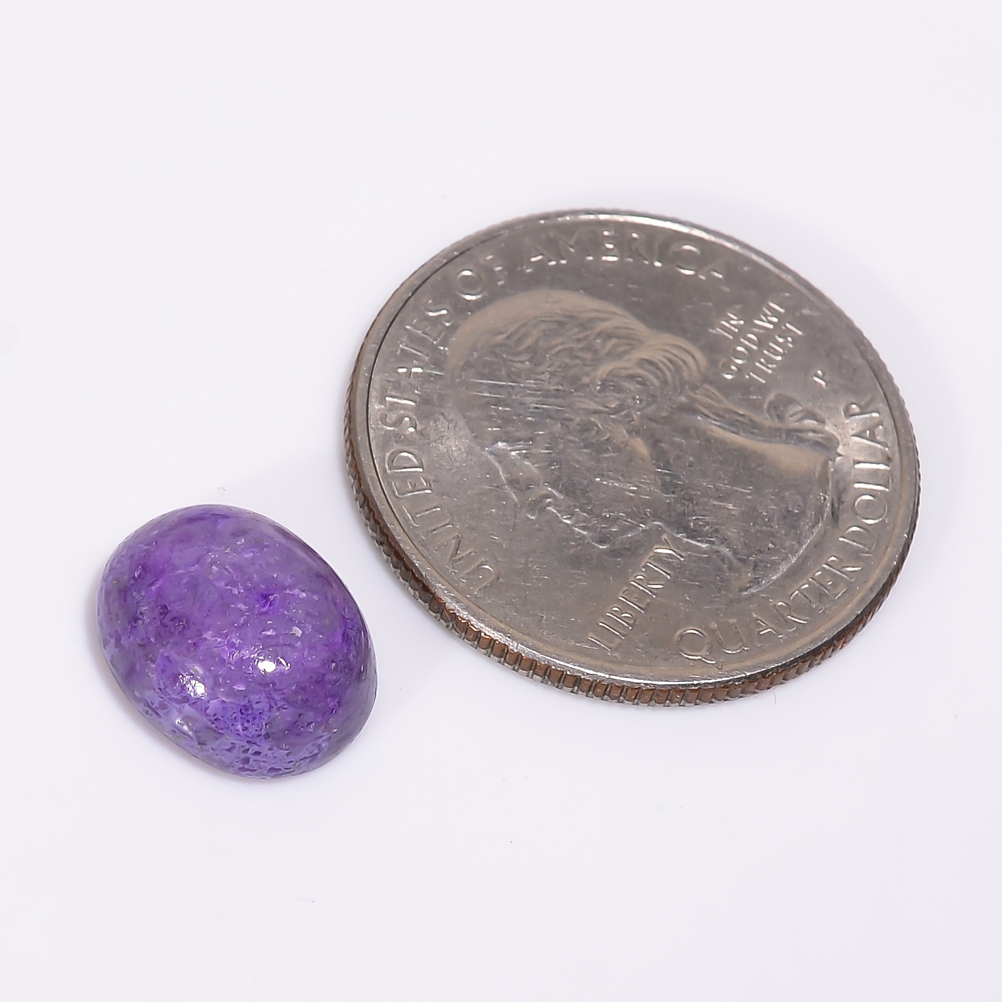 Sugilite Oval Shape Cabochon Loose Gemstone For Making Jewelry 5.5 Ct. 12X10X5 mm Y-9307