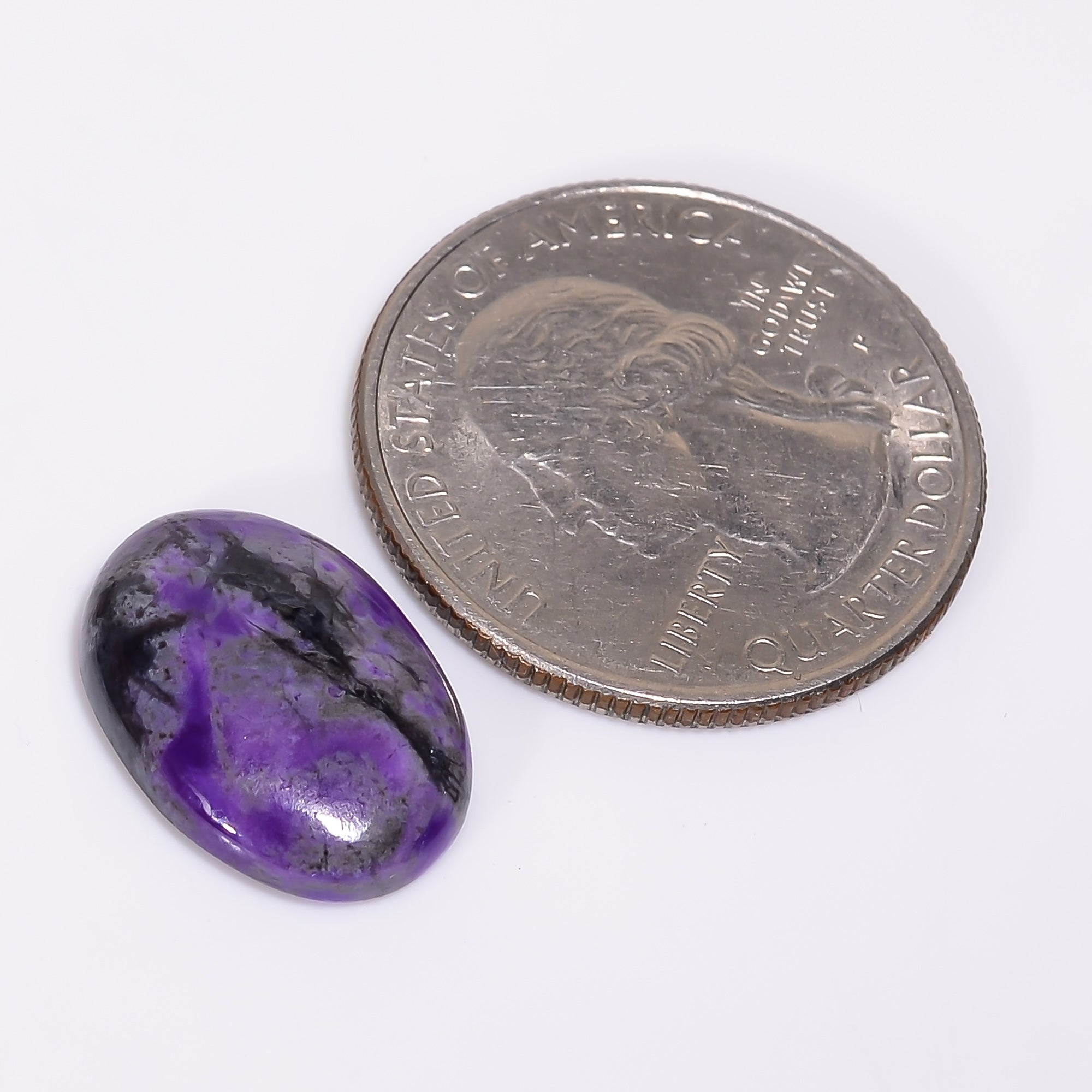 Sugilite Oval Shape Cabochon Loose Gemstone For Making Jewelry 7 Ct. 17X12X3 mm Y-9308