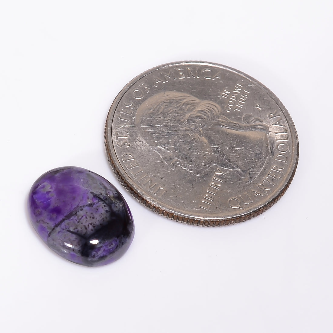 Sugilite Oval Shape Cabochon Loose Gemstone For Making Jewelry 6 Ct. 14X11X4 mm Y-9311