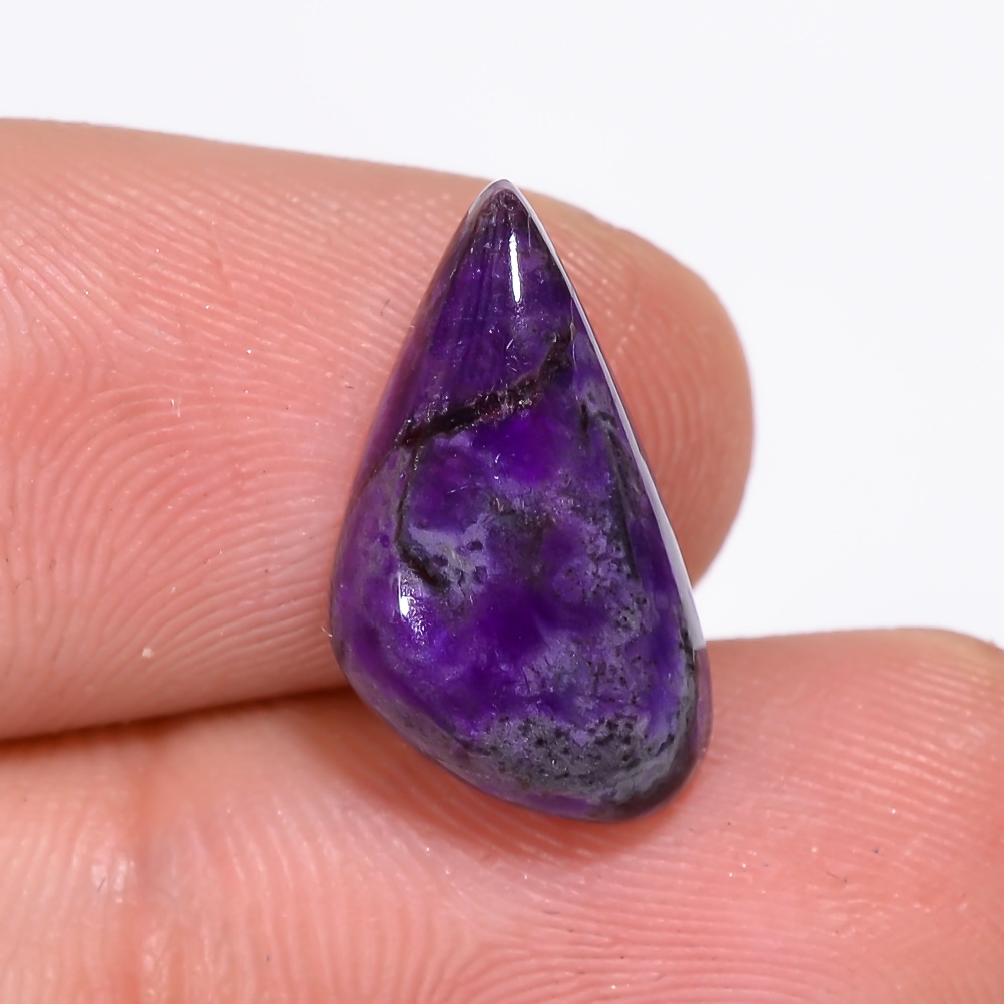 Sugilite Fancy Shape Cabochon Loose Gemstone For Making Jewelry 4.5 Ct. 16X9X4 mm Y-9316