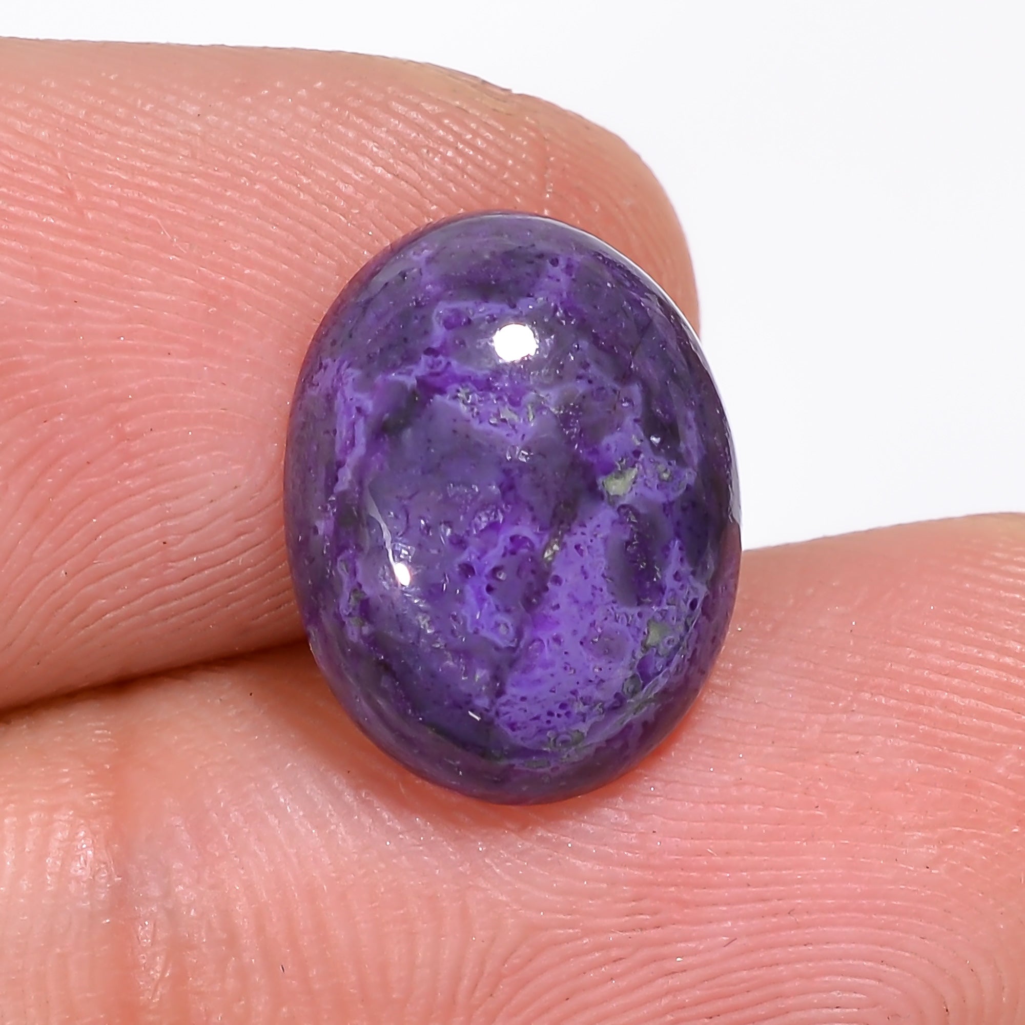 Sugilite Oval Shape Cabochon Loose Gemstone For Making Jewelry 4 Ct. 13X9X4 mm Y-9317
