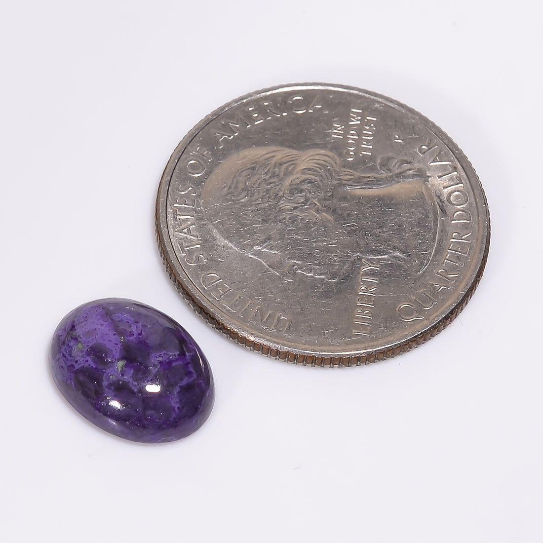 Sugilite Oval Shape Cabochon Loose Gemstone For Making Jewelry 4 Ct. 13X9X4 mm Y-9317