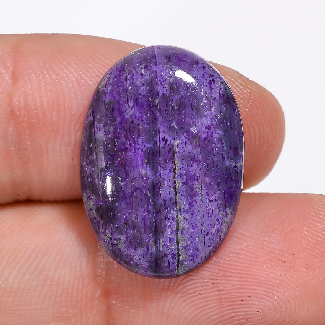 Sugilite Oval Shape Cabochon Loose Gemstone For Making Jewelry 11 Ct. 20X14X4 mm Y-9319