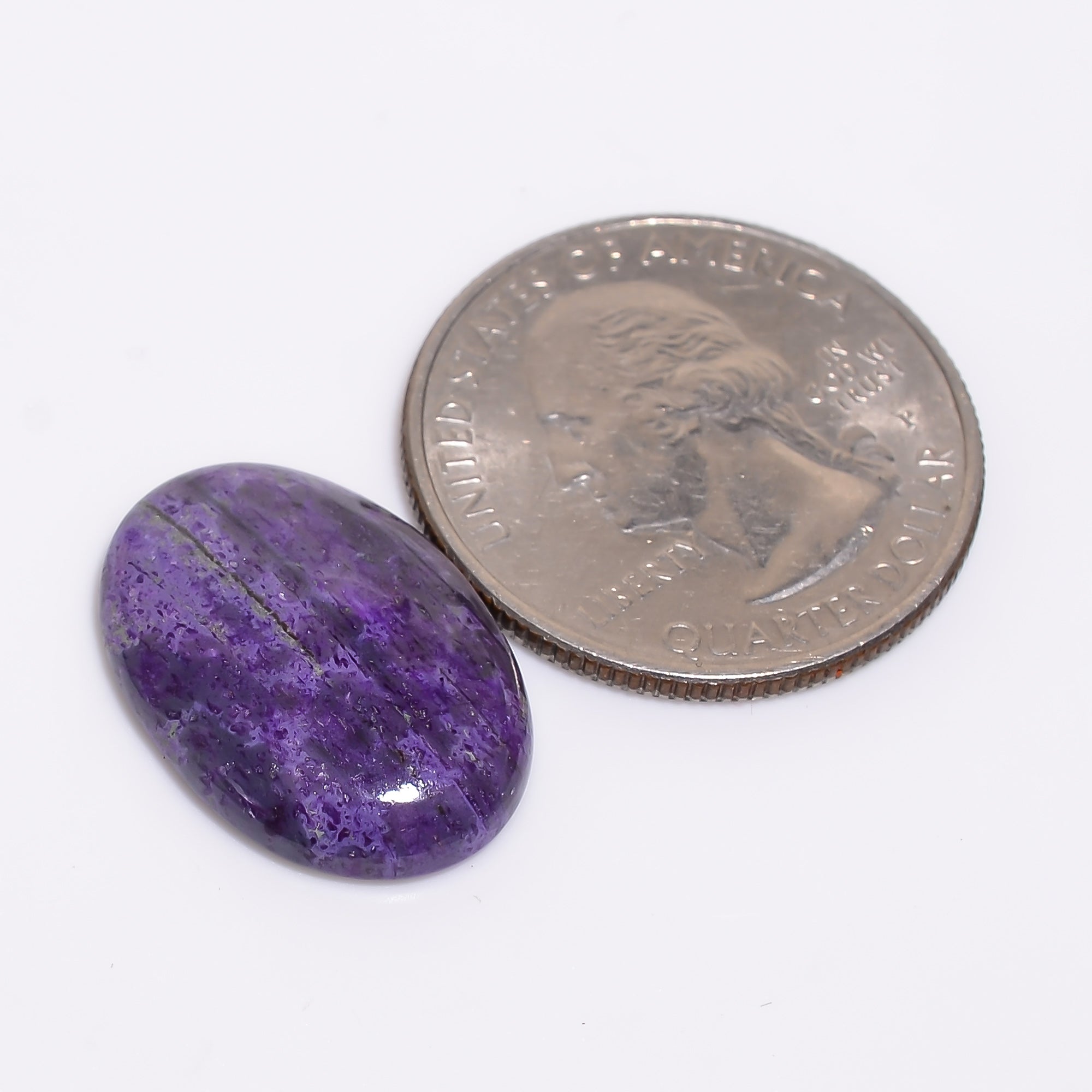 Sugilite Oval Shape Cabochon Loose Gemstone For Making Jewelry 11 Ct. 20X14X4 mm Y-9319