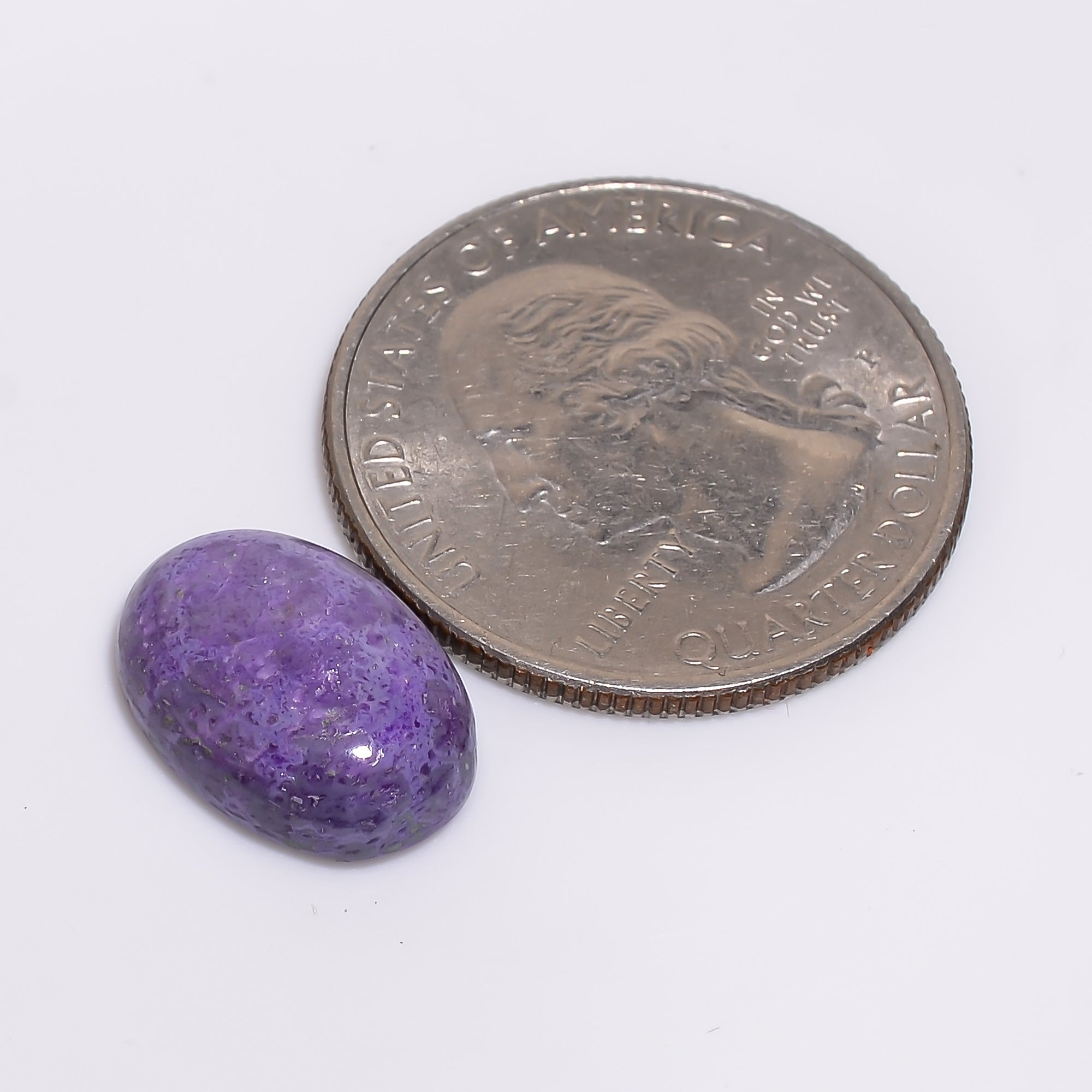 Sugilite Oval Shape Cabochon Loose Gemstone For Making Jewelry 6.5 Ct. 15X10X4 mm Y-9322