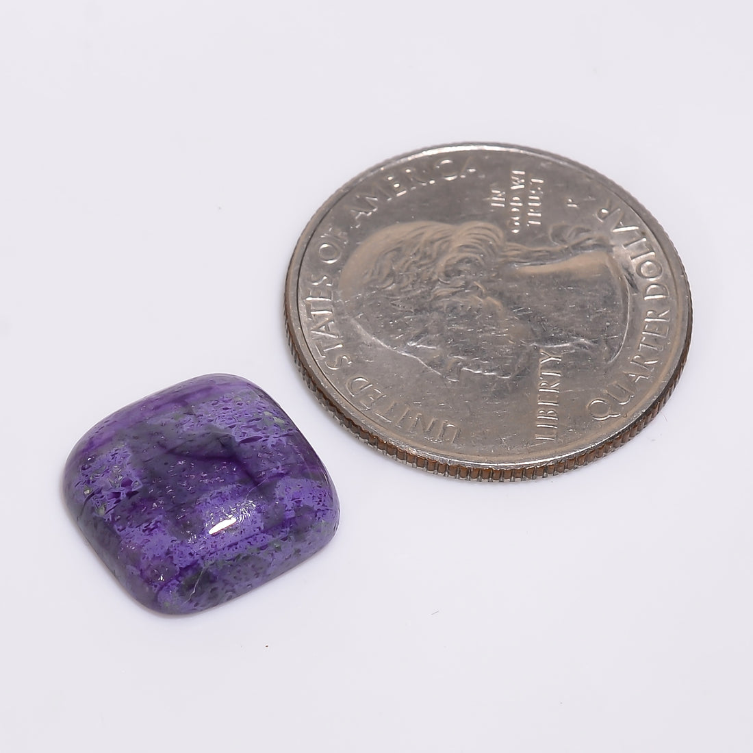 Sugilite Cushion Shape Cabochon Loose Gemstone For Making Jewelry 9 Ct. 13X13X5 mm Y-9325