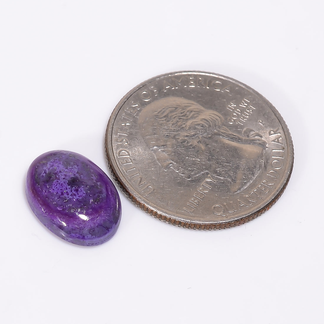Sugilite Oval Shape Cabochon Loose Gemstone For Making Jewelry 5.5 Ct. 14X10X4 mm Y-9327