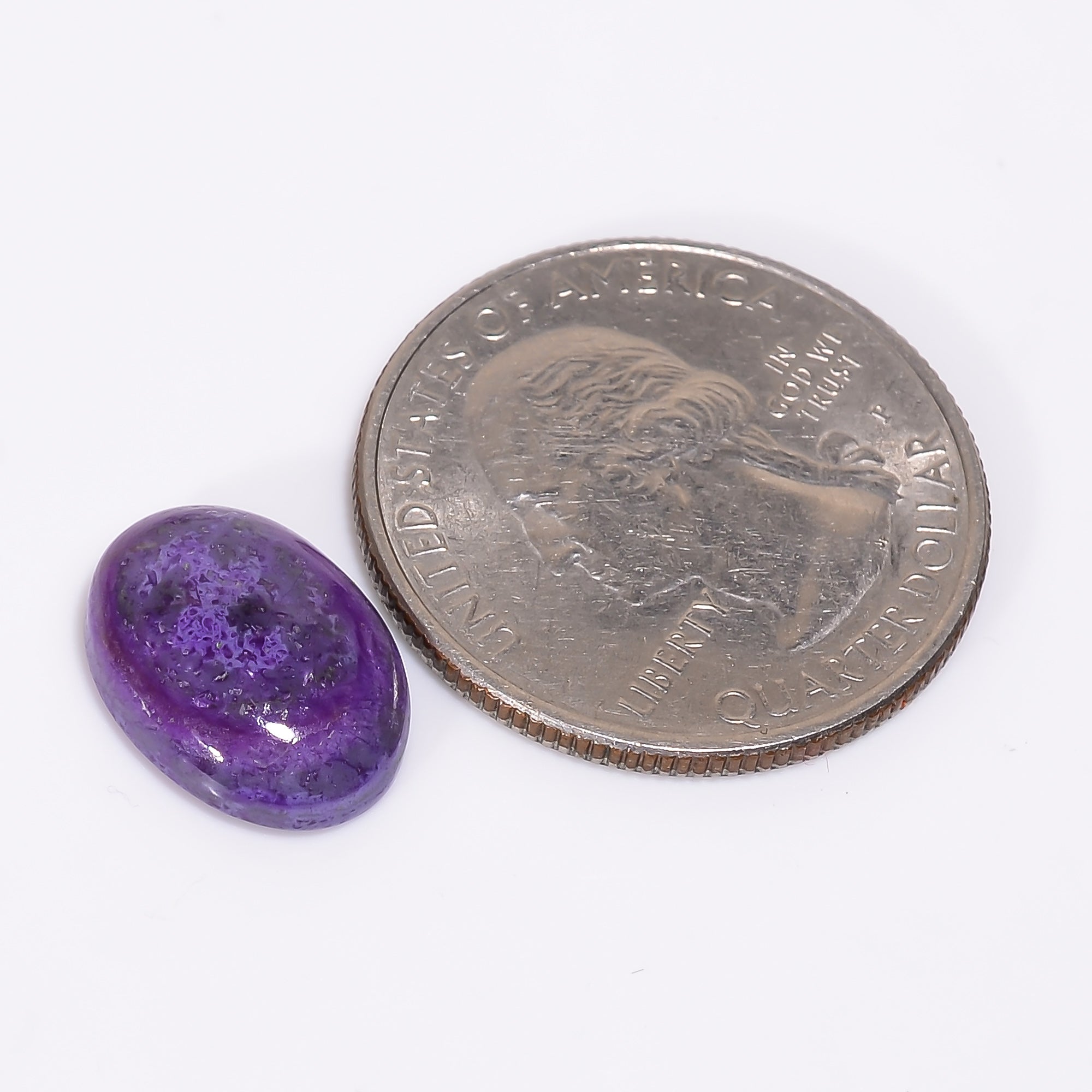 Sugilite Oval Shape Cabochon Loose Gemstone For Making Jewelry 5.5 Ct. 14X10X4 mm Y-9327