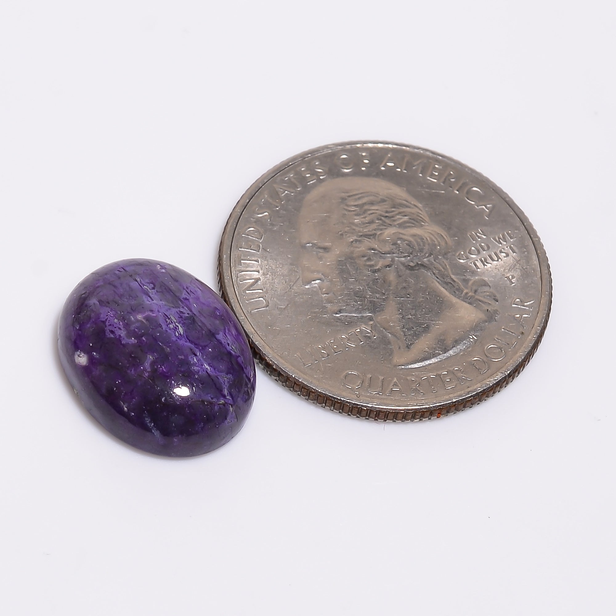 Sugilite Oval Shape Cabochon Loose Gemstone For Making Jewelry 10 Ct. 16X12X5 mm Y-9337