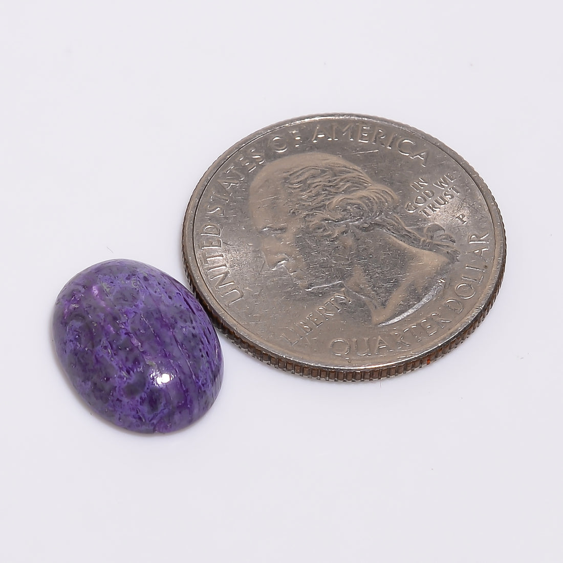 Sugilite Oval Shape Cabochon Loose Gemstone For Making Jewelry 6.5 Ct. 15X11X4 mm Y-9342