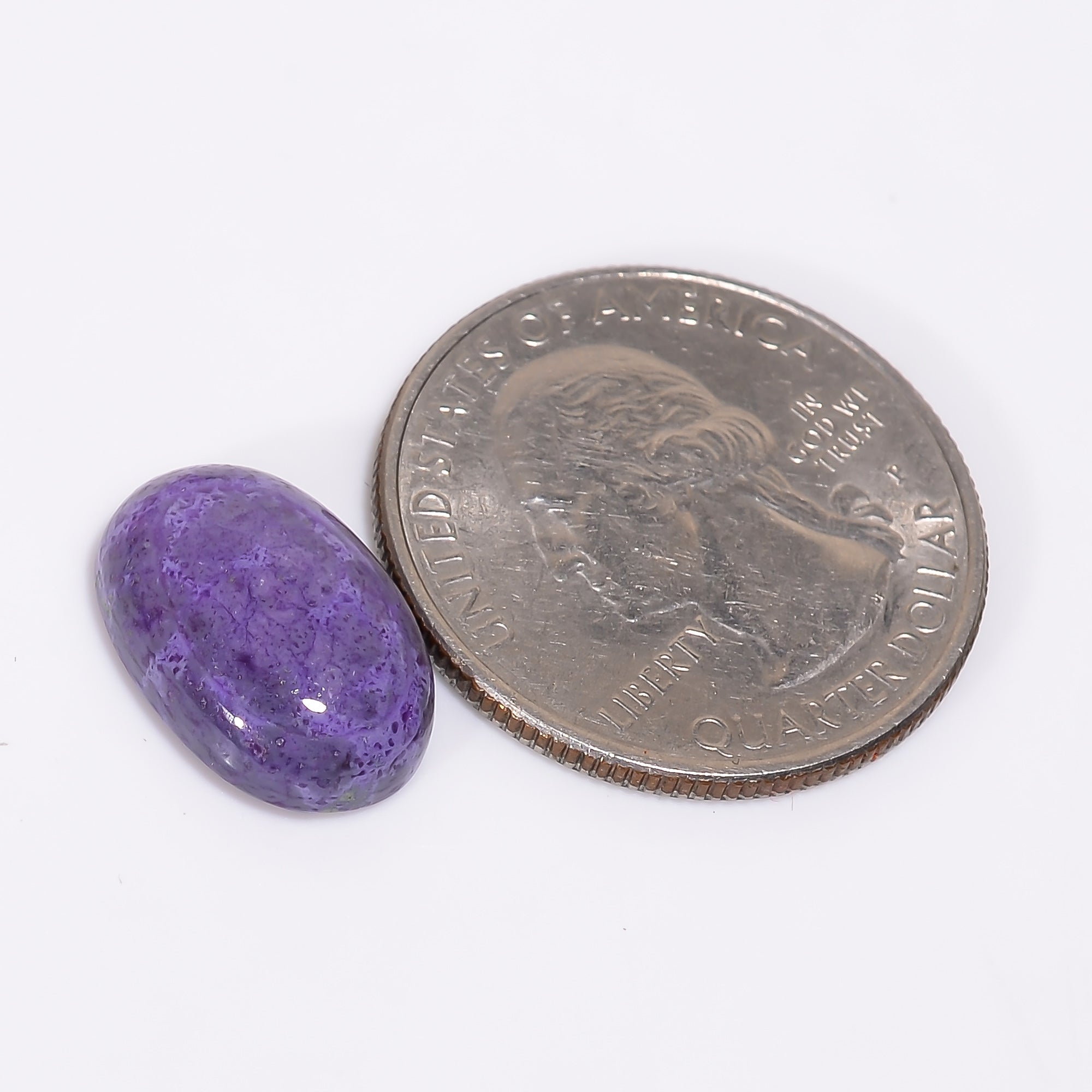 Sugilite Oval Shape Cabochon Loose Gemstone For Making Jewelry 7 Ct. 15X10X4 mm Y-9344